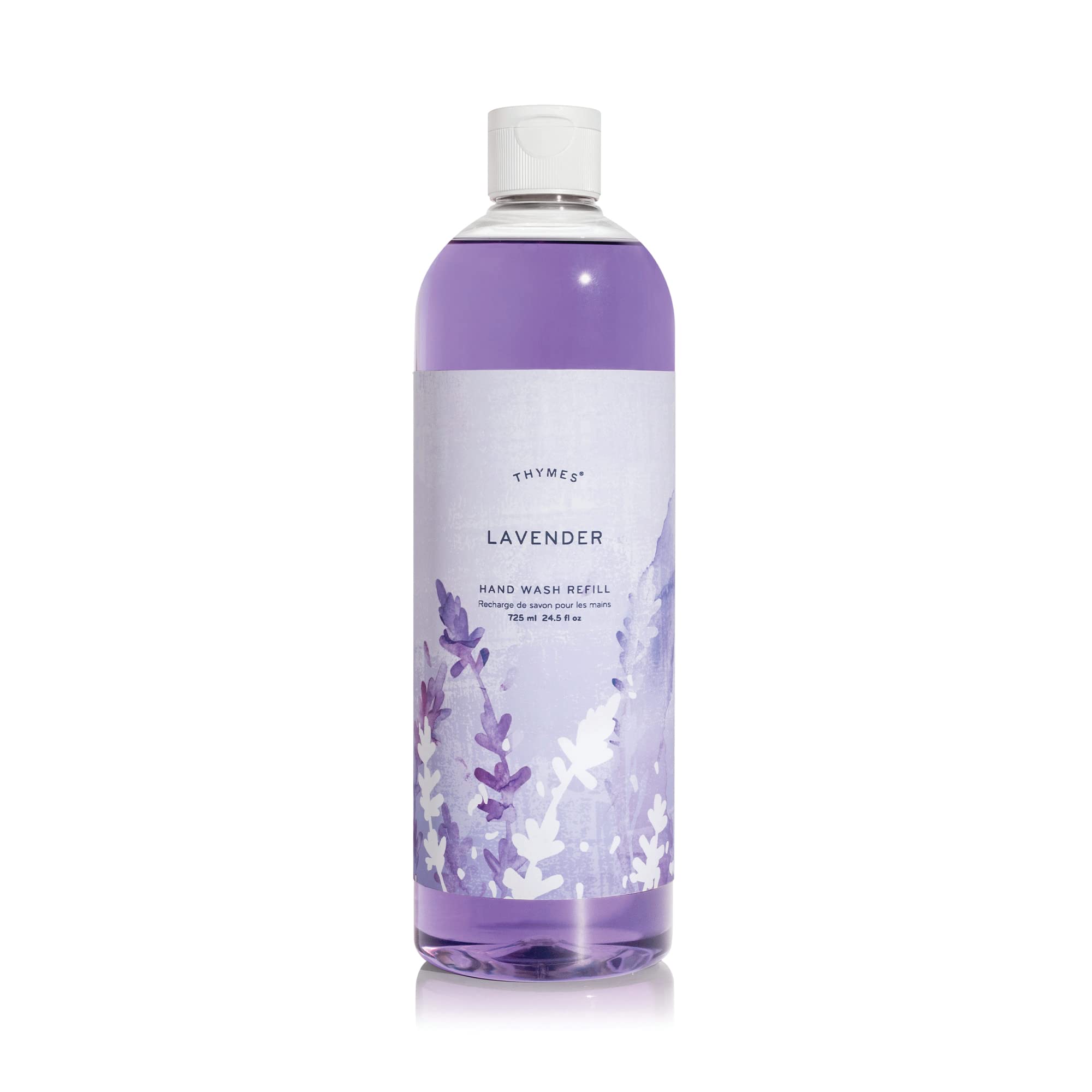 Thymes Hand Wash Refill – Lavender Scented Liquid Soap for Bathroom & Kitchen, 24.5 fl oz