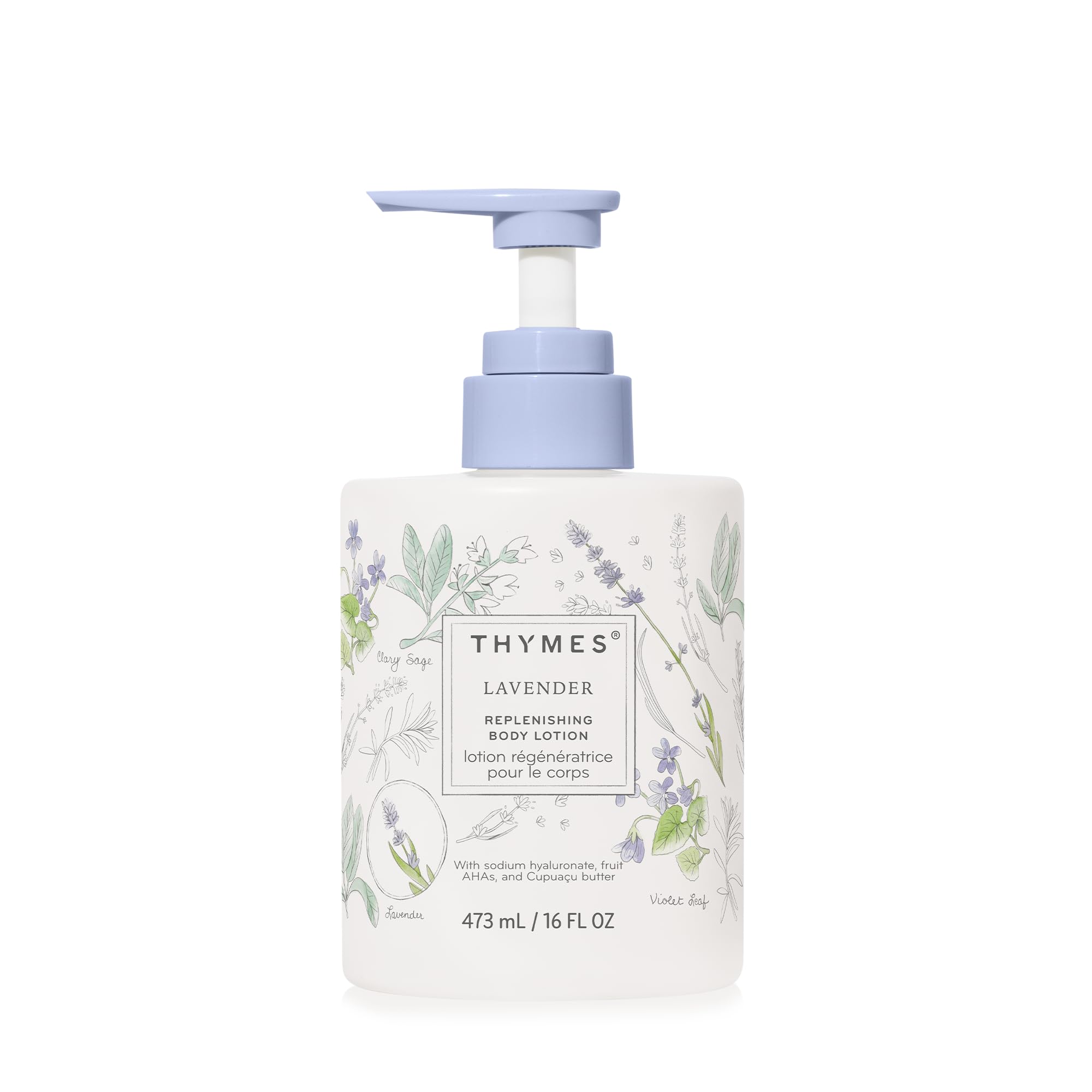 Thymes Large Replenishing Body Lotion – Lavender & Rosewood, 16 oz