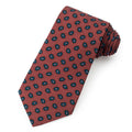 Teardrop Ancient Madder Silk Tie In Wine