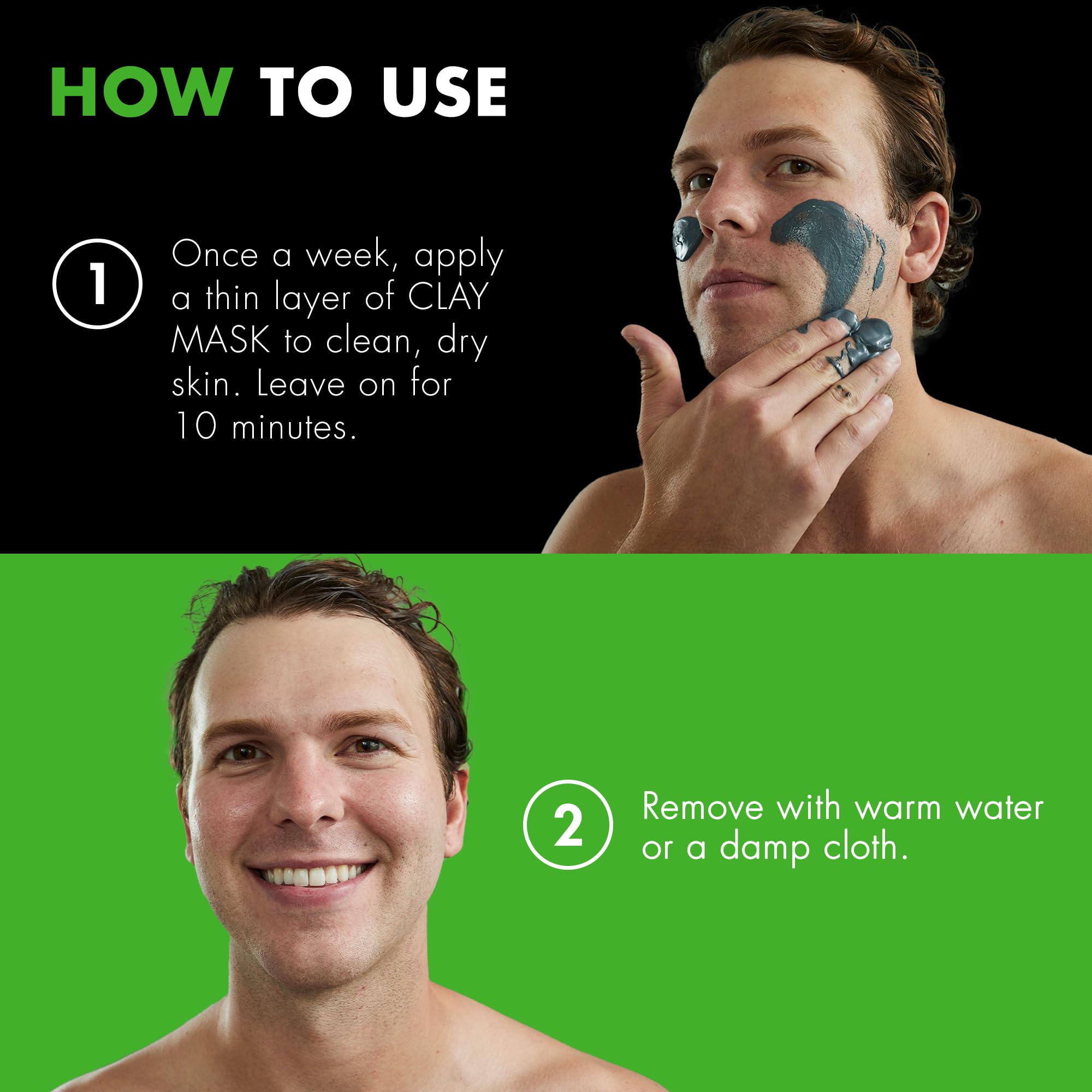 Detoxifying Facial Clay Mask for Men by Tiege Hanley – Deep Pore Cleansing with Kaolin Clay & Aloe | 2 oz