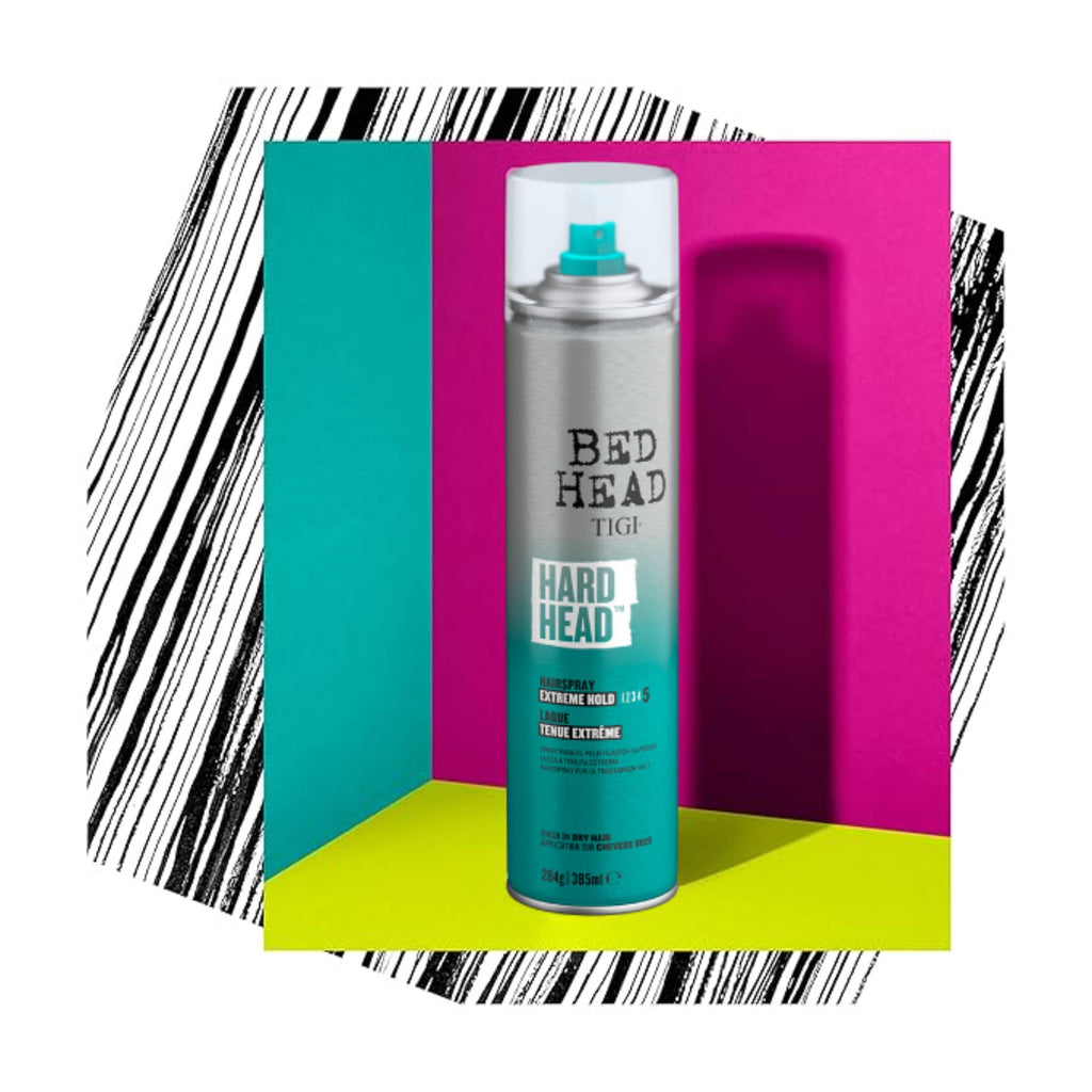 TIGI Bed Head Head Hard Hold Hair Spray 385ml | Extra-Strong Hold & Quick-Drying Finish