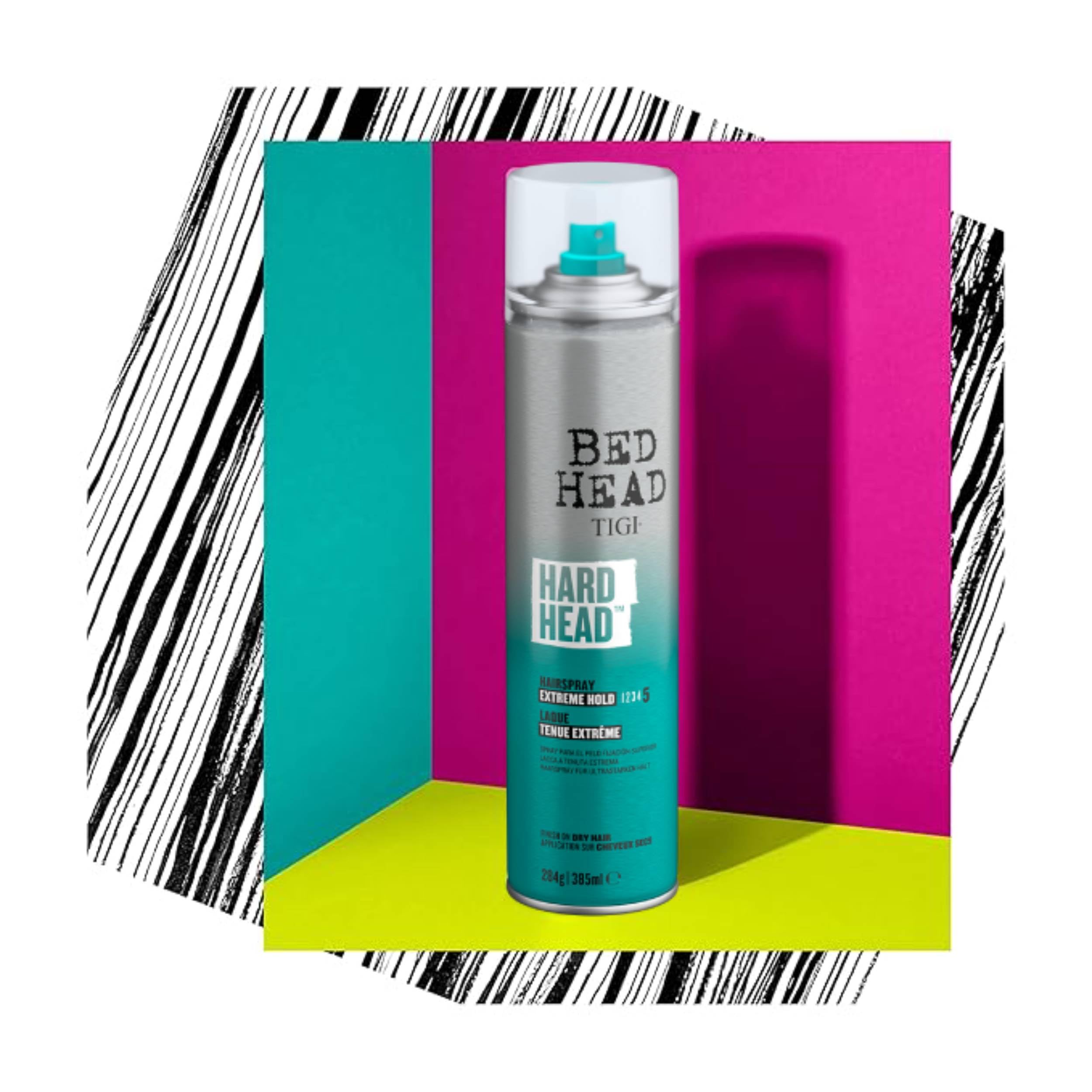 TIGI Bed Head Head Hard Hold Hair Spray 385ml | Extra-Strong Hold & Quick-Drying Finish