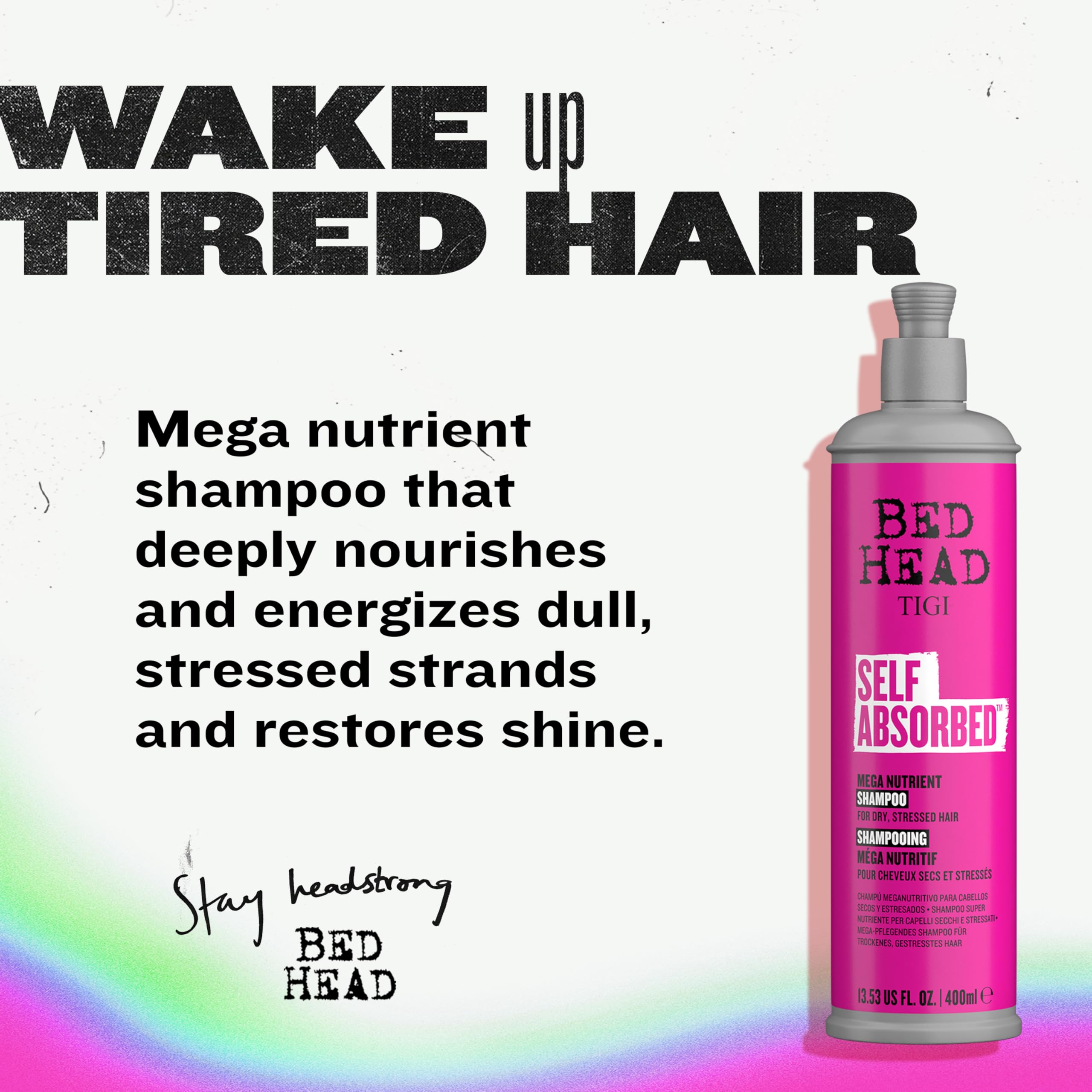 Bed Head by TIGI Self Absorbed Shampoo & Conditioner Set — Nourishing Dry Hair, Frizz Control (2 Pack)