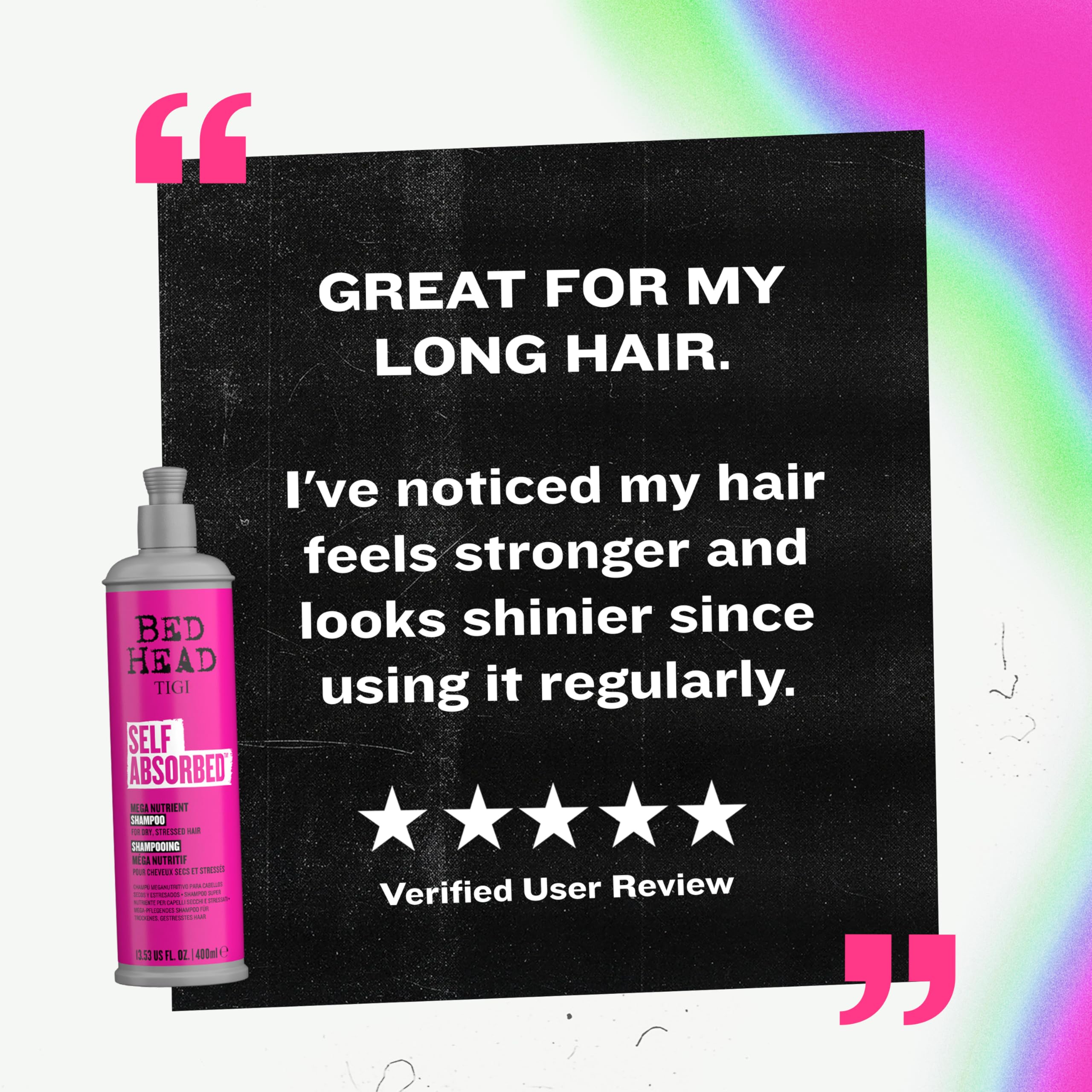 Bed Head by TIGI Self Absorbed Shampoo & Conditioner Set — Nourishing Dry Hair, Frizz Control (2 Pack)