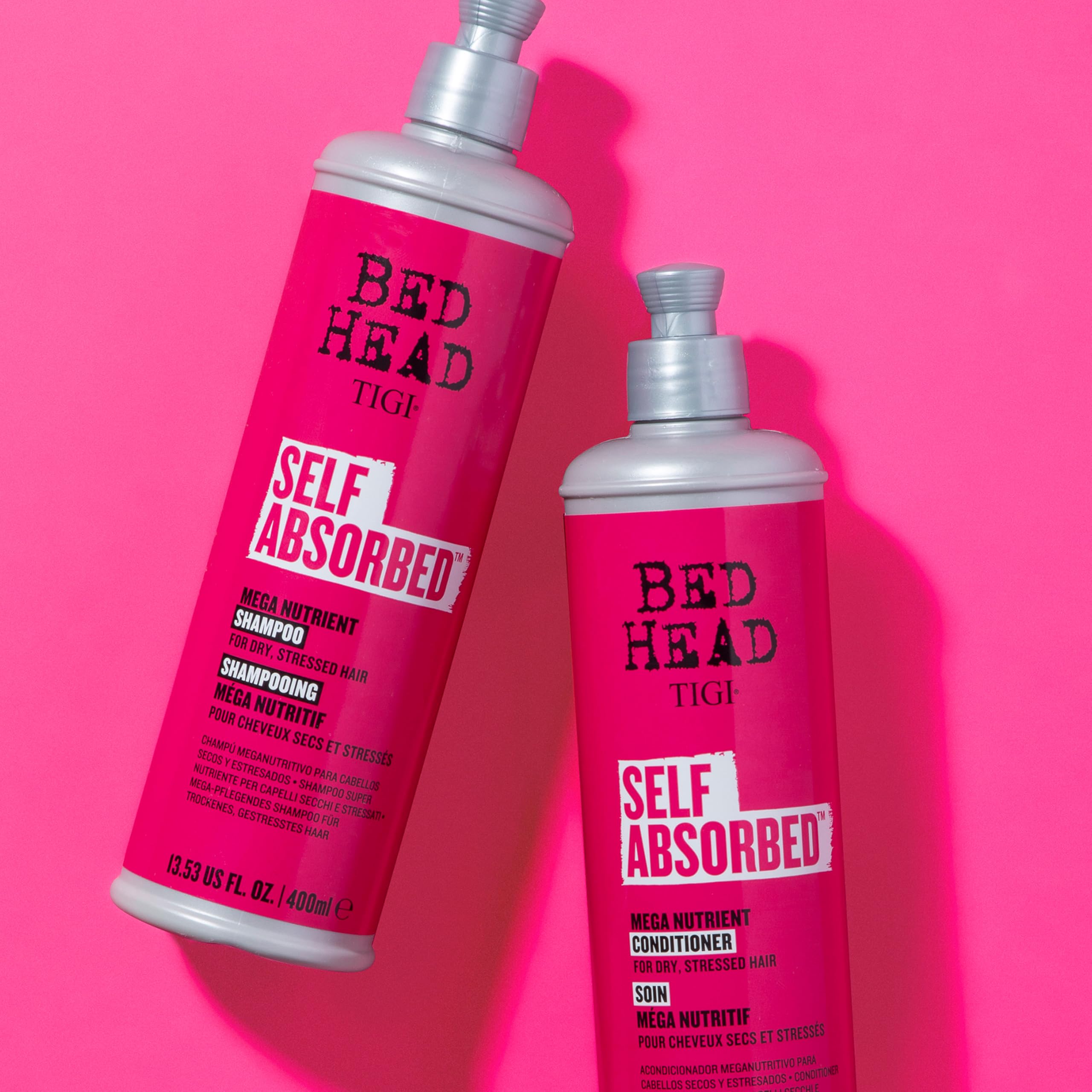 Bed Head by TIGI Self Absorbed Shampoo & Conditioner Set — Nourishing Dry Hair, Frizz Control (2 Pack)
