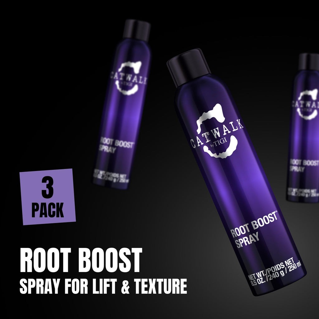 Catwalk by TIGI Root Boost Spray Foam – Directional Mousse for All Hair Types | Lift & Texture | 8.5 oz (3-Pack)