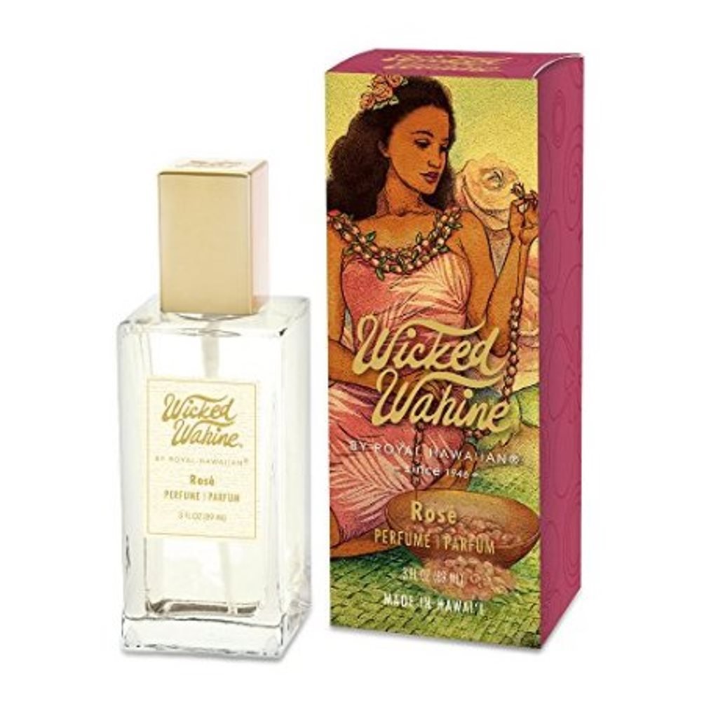 Tikimaster Wicked Wahine Rose Perfume 3 oz | Floral Rose & Jasmine Scent