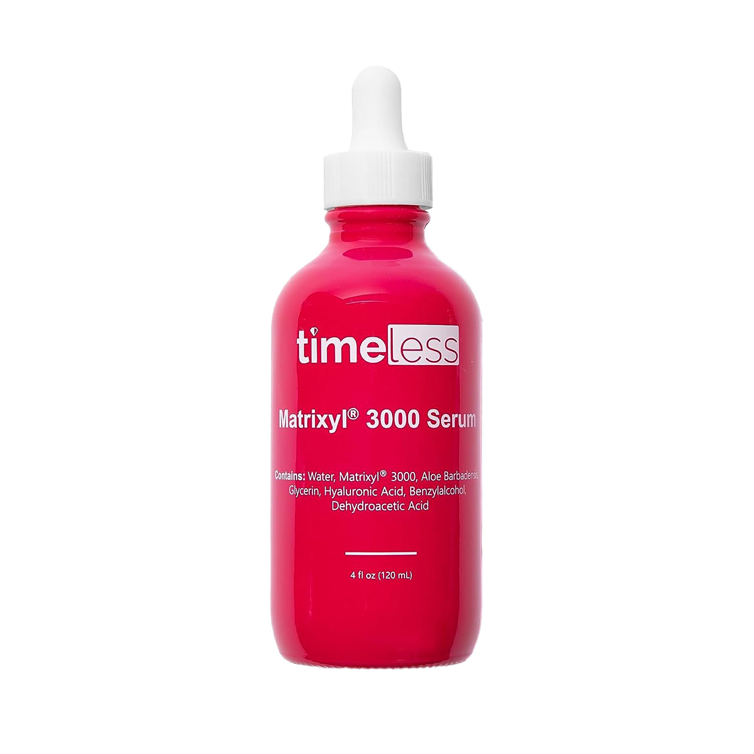 Timeless Skin Care Matrixyl 3000 Serum – Fragrance-Free Hydration with Hyaluronic Acid | 4 oz