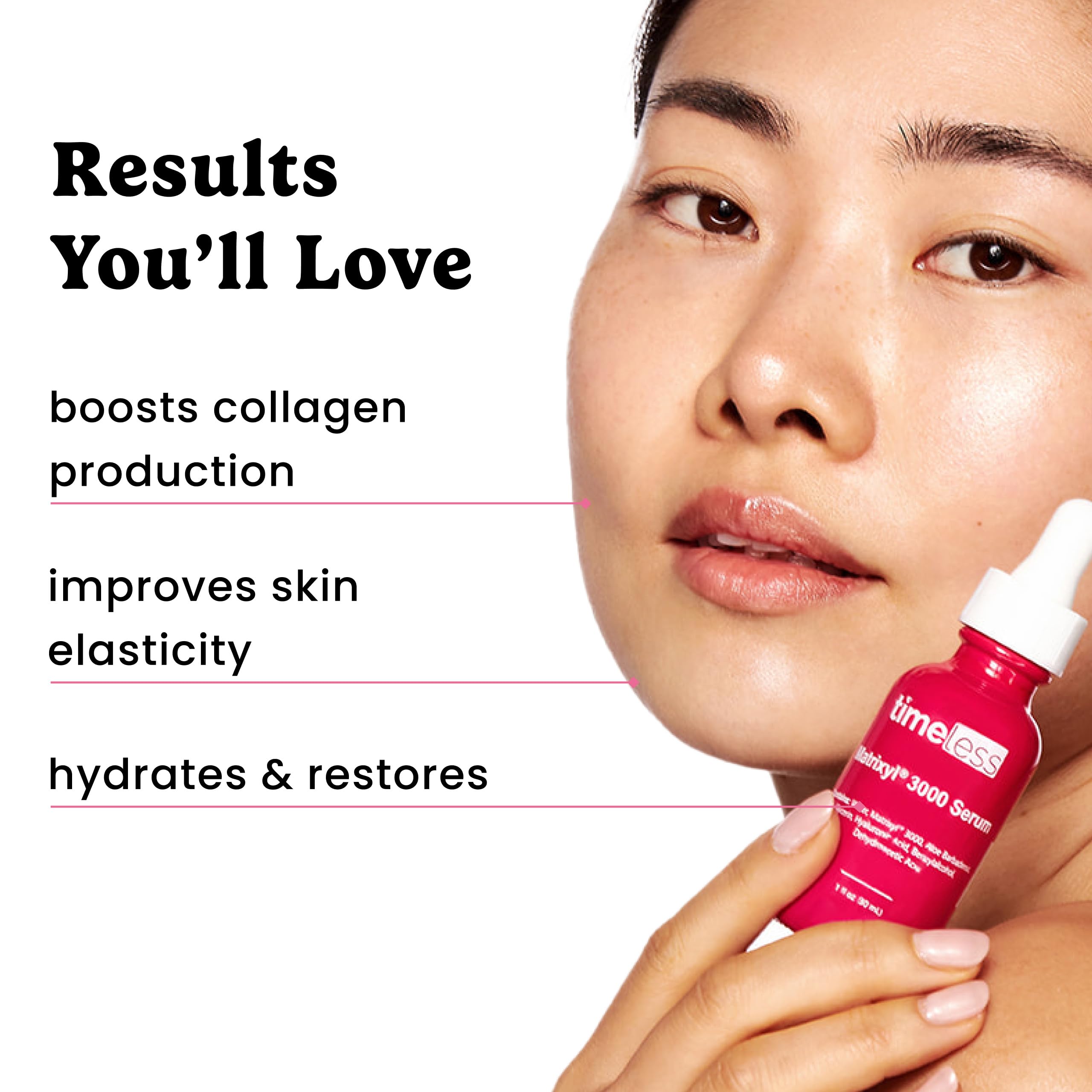 Timeless Skin Care Matrixyl 3000 Serum – Fragrance-Free Hydration with Hyaluronic Acid | 4 oz