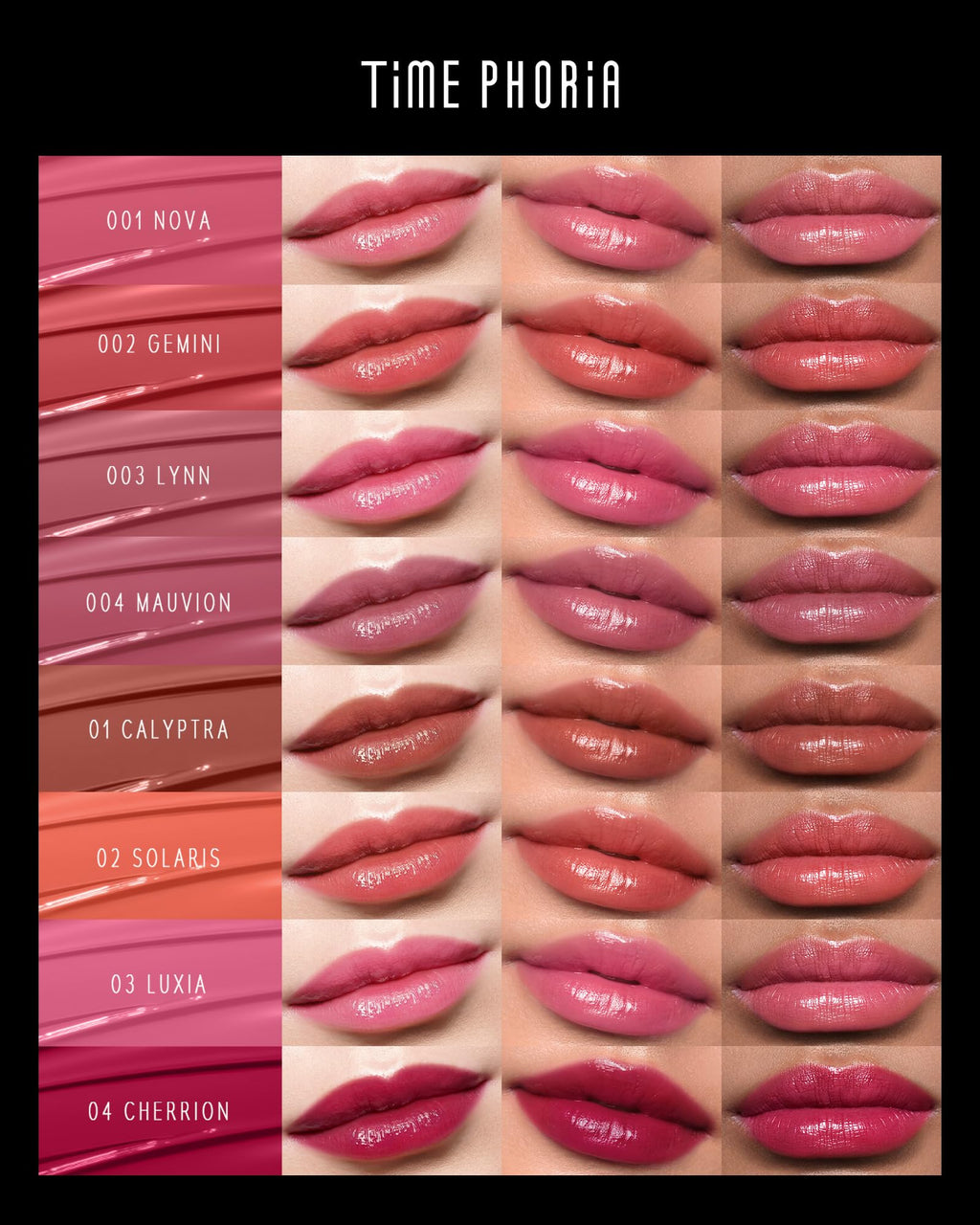 TIMEPHORIA Stellar Dust Lip Stain 09 Enigma – Transfer-Proof, Hydrating High-Pigment Lip Gloss