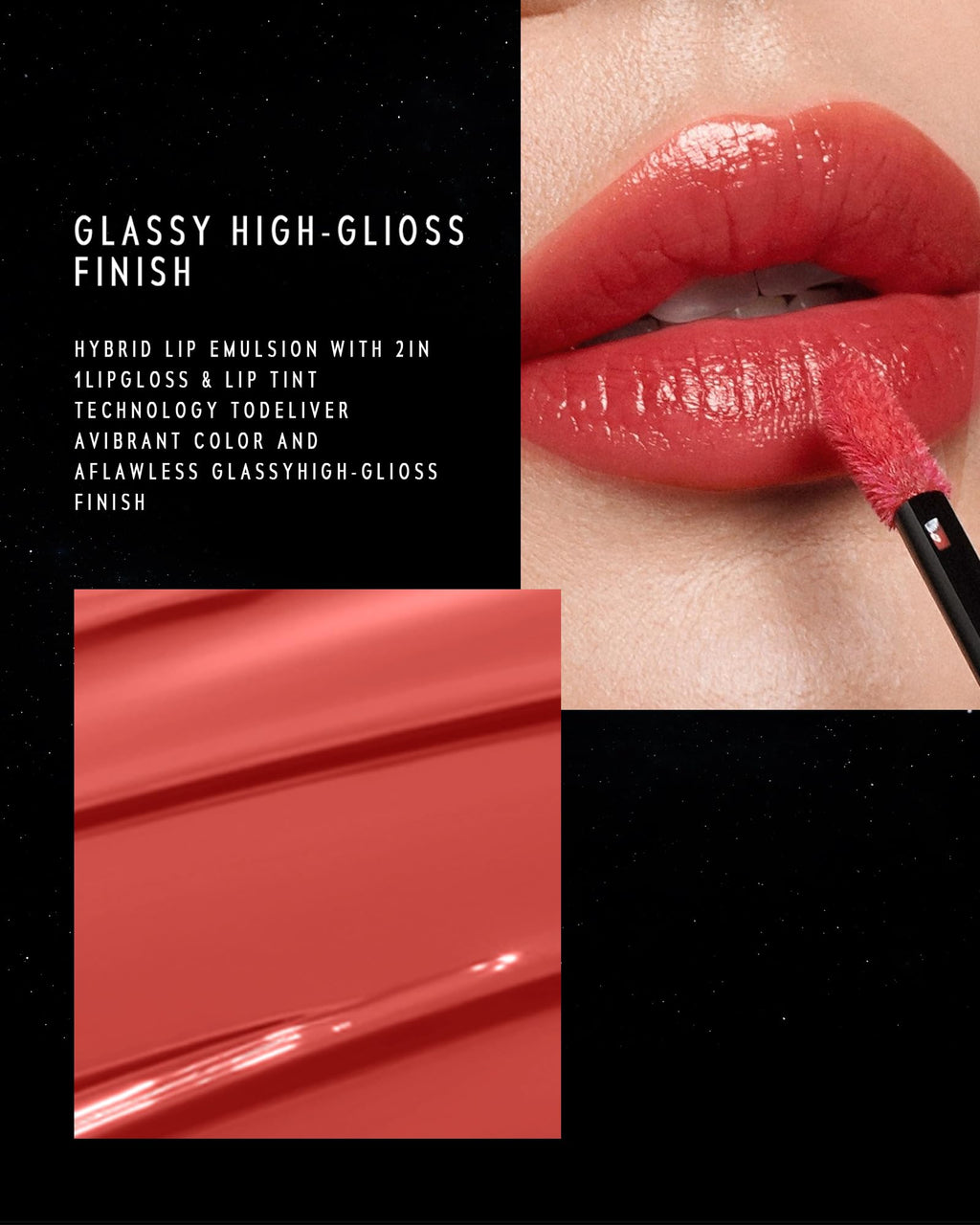 TIMEPHORIA Stellar Dust Lip Stain 09 Enigma – Transfer-Proof, Hydrating High-Pigment Lip Gloss
