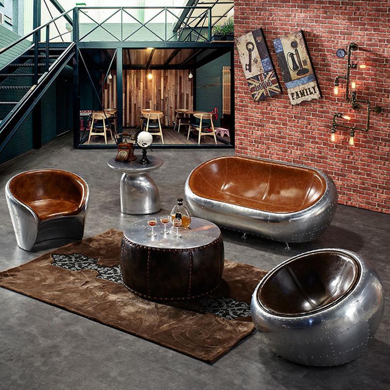 Aviator Pilot Armchair, Loft Style