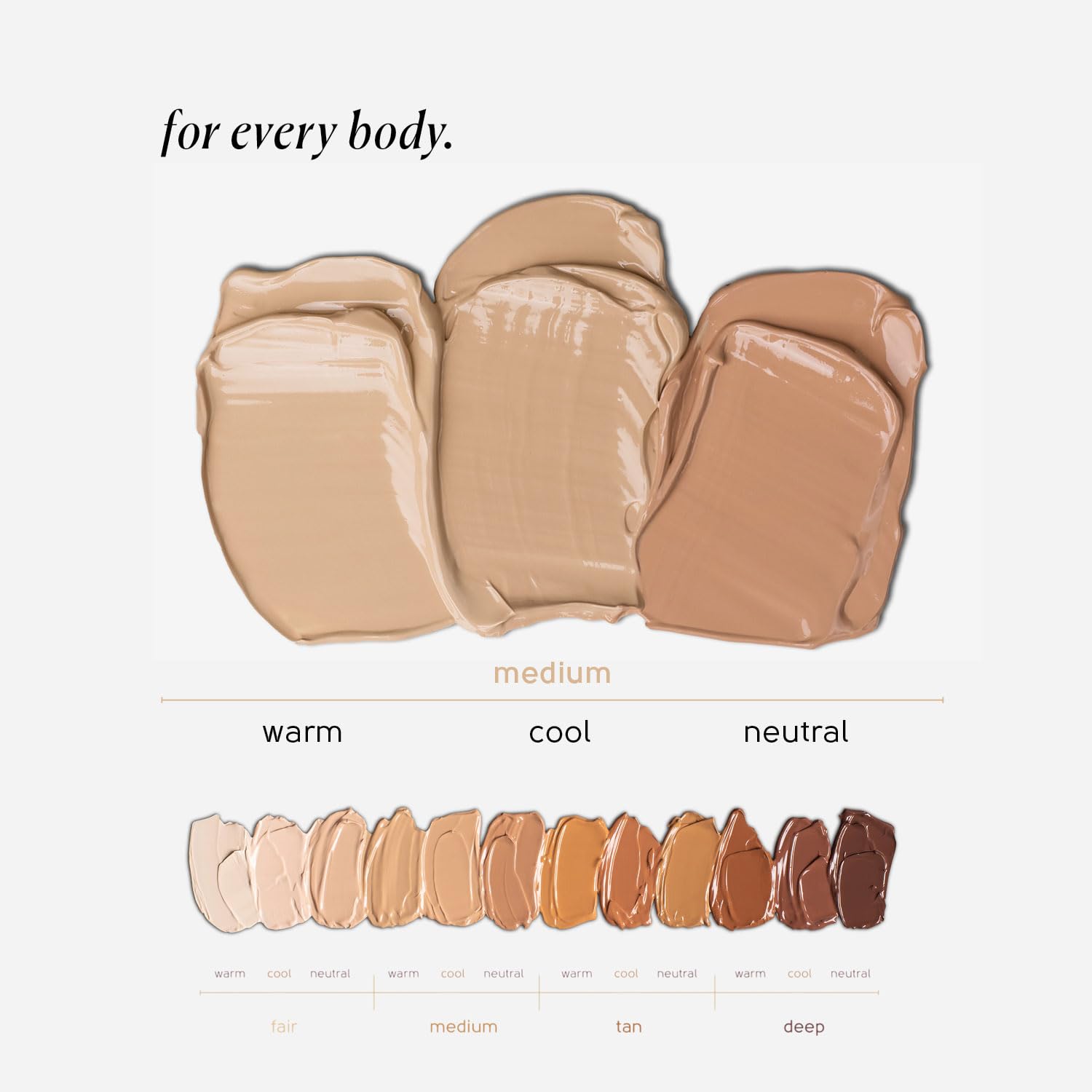 TINGE Body Makeup – Water & Transfer Resistant, Medium Coverage (Up to 48h) – Fragrance Free, Vegan, American Made