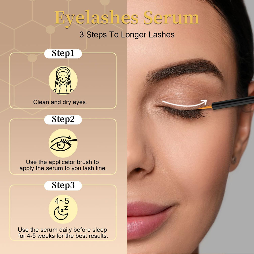 Tistees Lash Serum – Premium Eyelash Growth Serum for Longer, Fuller Lashes (5 mL)