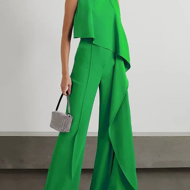 Trendy Women's Zipper Jumpsuit in Solid Colors - Comfy Polyester Romper for Stylish Outings