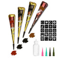 Tizoerly Tattoo Paste Cones – 4-Pack Semi-Permanent Body Art Kit