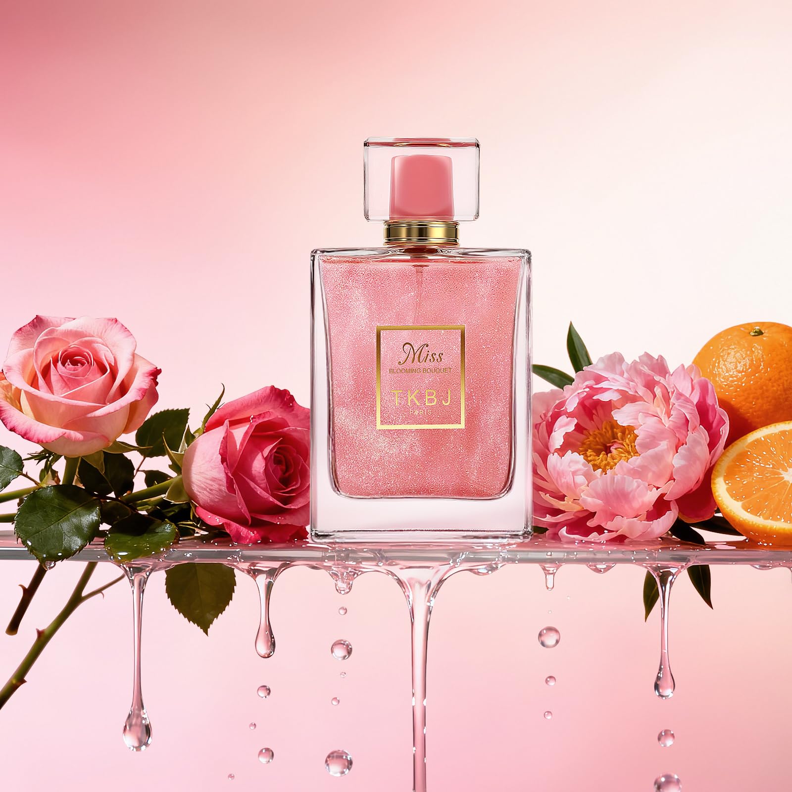 TKBJ Miss Blooming Bouquet Eau de Toilette for Women – Floral Fruity Perfume with Peony & Musk (3.4 oz / 100 ml) Inspired by Dioor