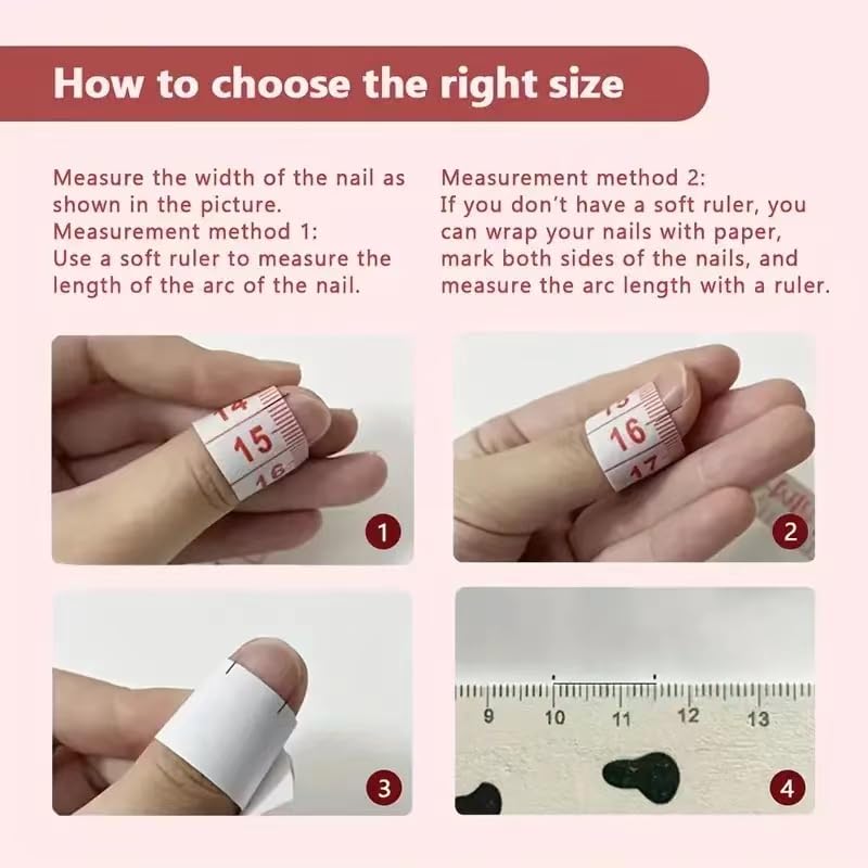 Tmani 10pc Extra Long Handmade Press-On Nails - Long Square Diamond Glitter (Size-L)
