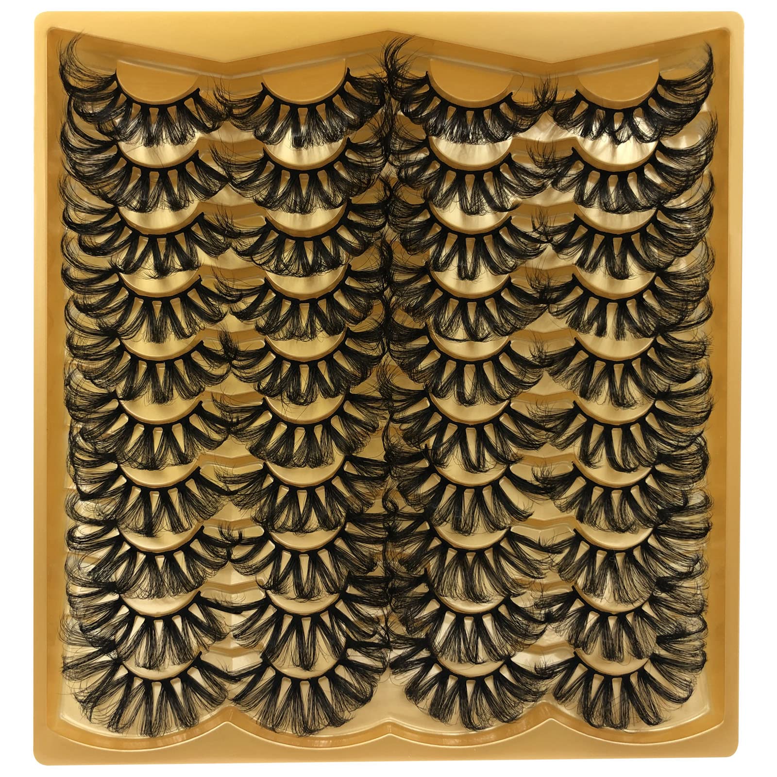 TMIELYBS 25mm Mink Lashes – Dramatic Full-Volume 20 Pairs Pack (VG40) by TIMELABS