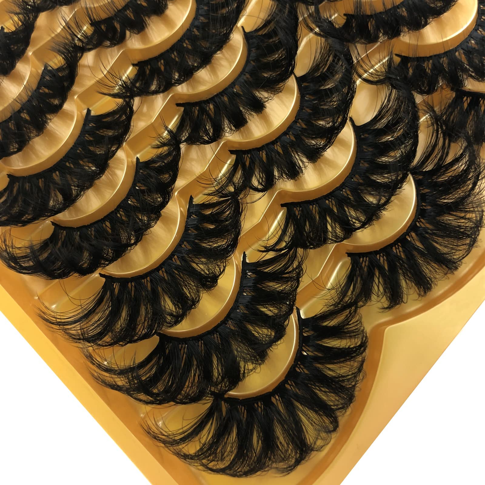 TMIELYBS 25mm Mink Lashes – 20 Pairs Dramatic 5D Full-Volume Wispy Eyelashes (VG38) Wholesale