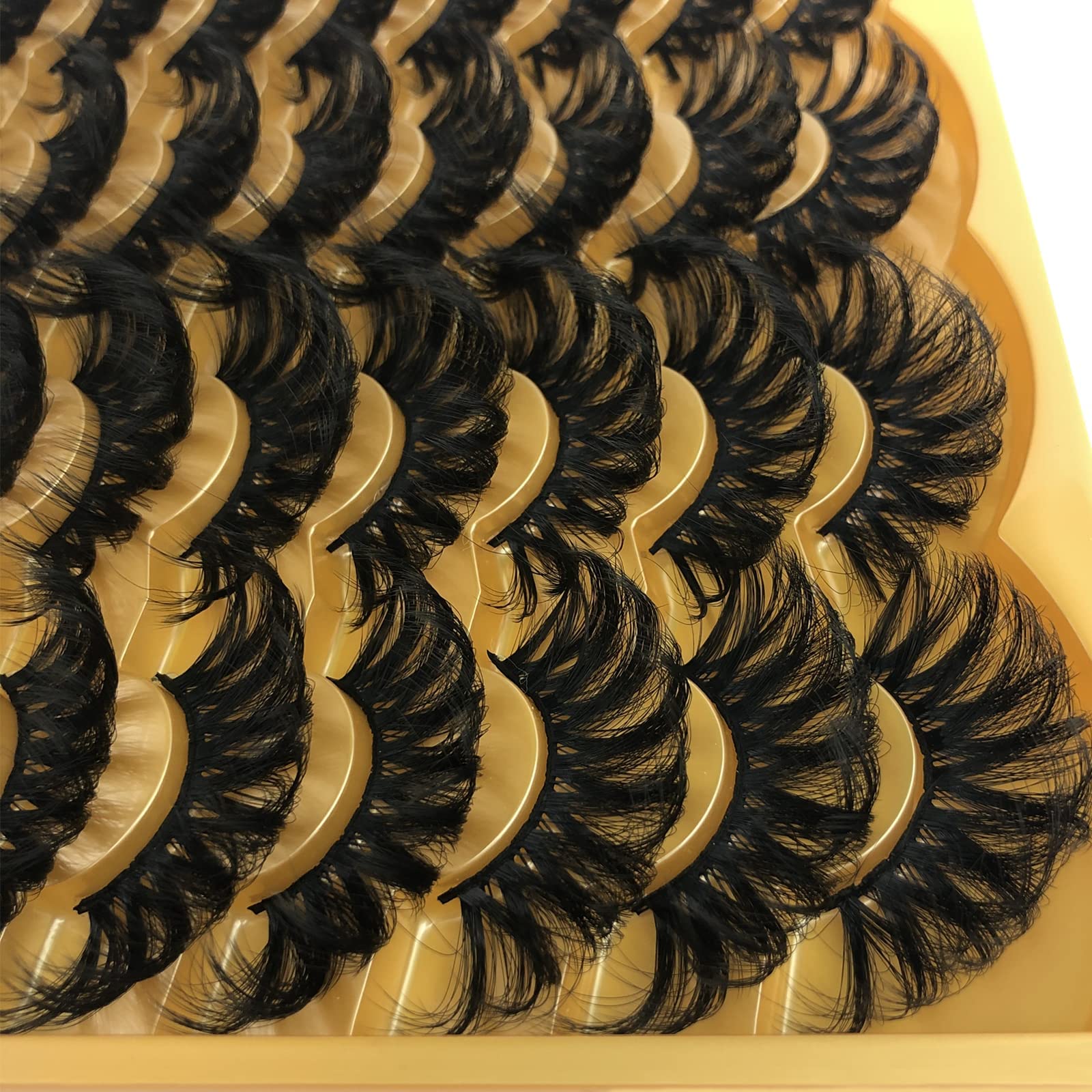 TMIELYBS 25mm Mink Lashes – 20 Pairs Dramatic 5D Full-Volume Wispy Eyelashes (VG38) Wholesale