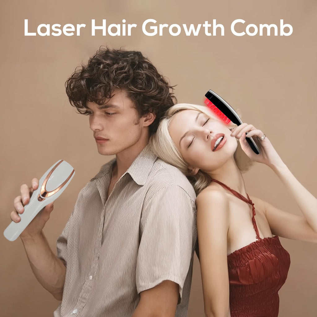 TMOSSO Laser Therapy Hair Growth Comb – Handheld Low-Level Laser Therapy Device for Scalp