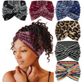 Tobeffect Wide Headbands for Women - 7in Boho Turban Headbands, 6 Pack