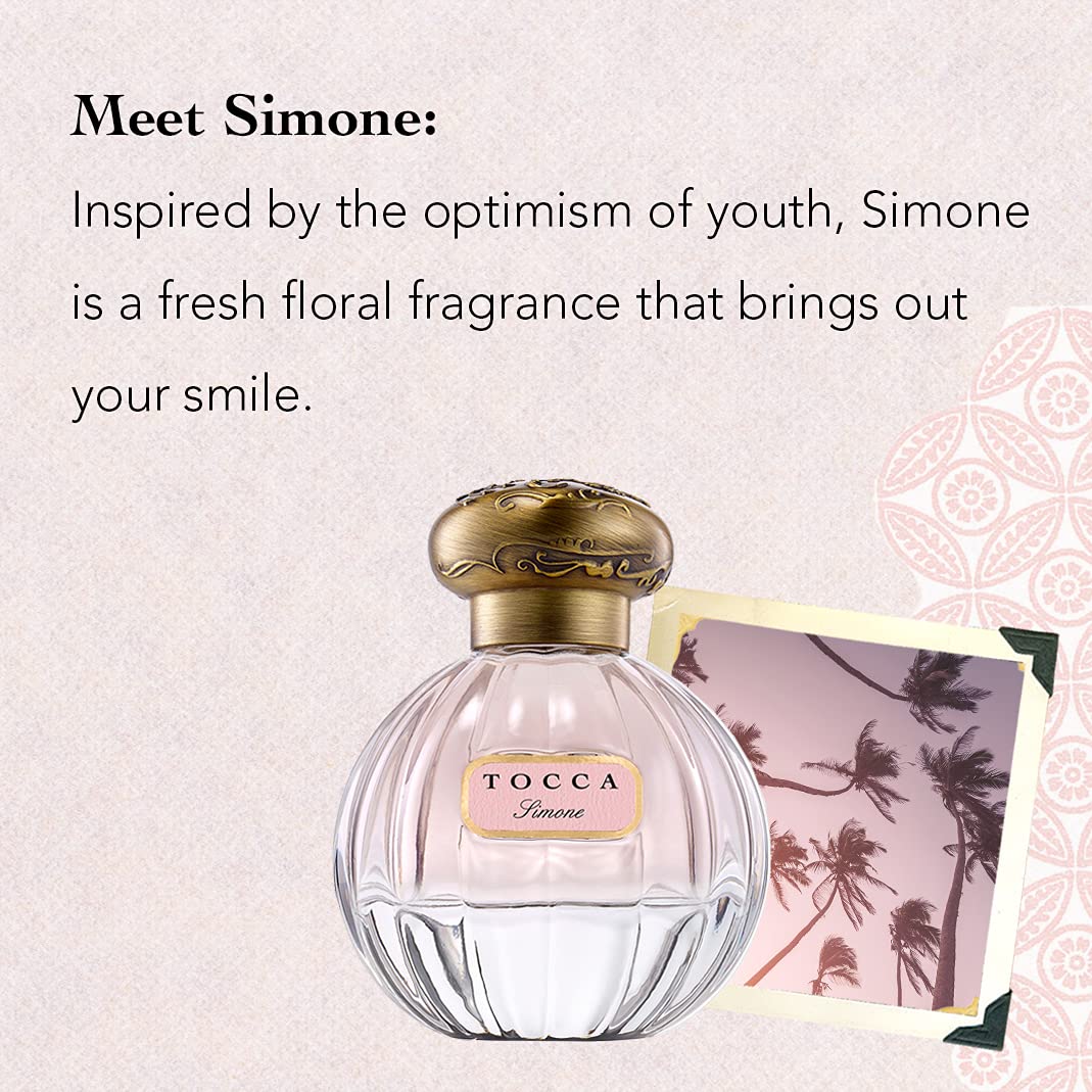 Tocca Simone Perfume for Women – 1.7 oz / 50 ml | Fresh Floral, Breezy & Radiant
