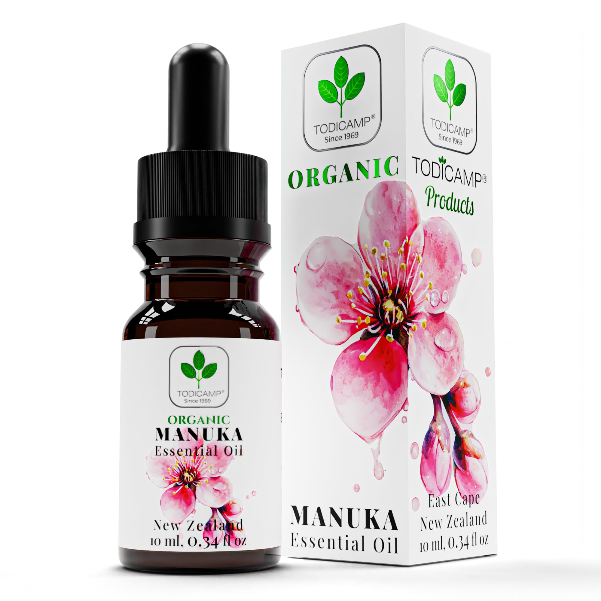 TODICAMP 100% Pure Manuka Oil – NZ Therapeutic-Grade, Cold-Pressed