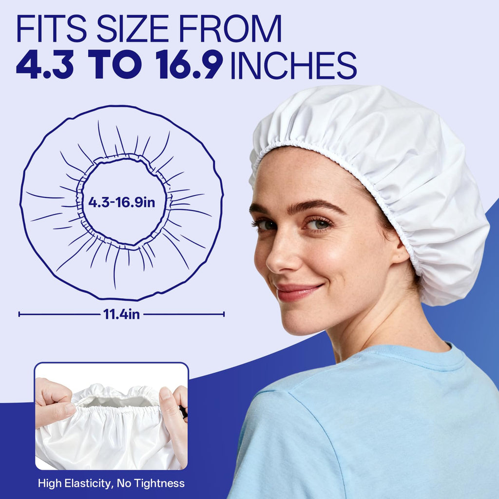 Tolnetr Shampoo Caps No Water Rinse Microwavable - 8 Pack | Bedridden Care & Camping