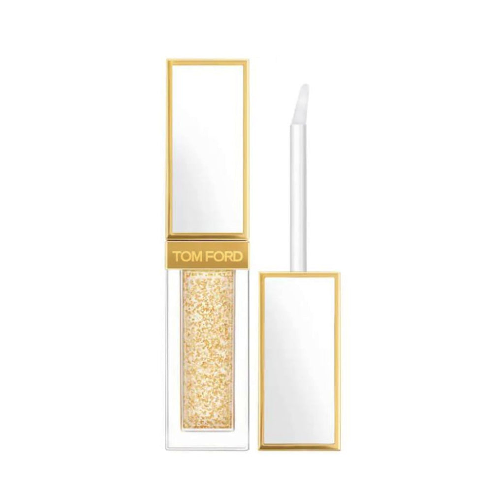 Tom Ford Soleil Soleil Liquid Lip Blush – Clear with Gold Flakes, 0.2 fl oz / 6 mL