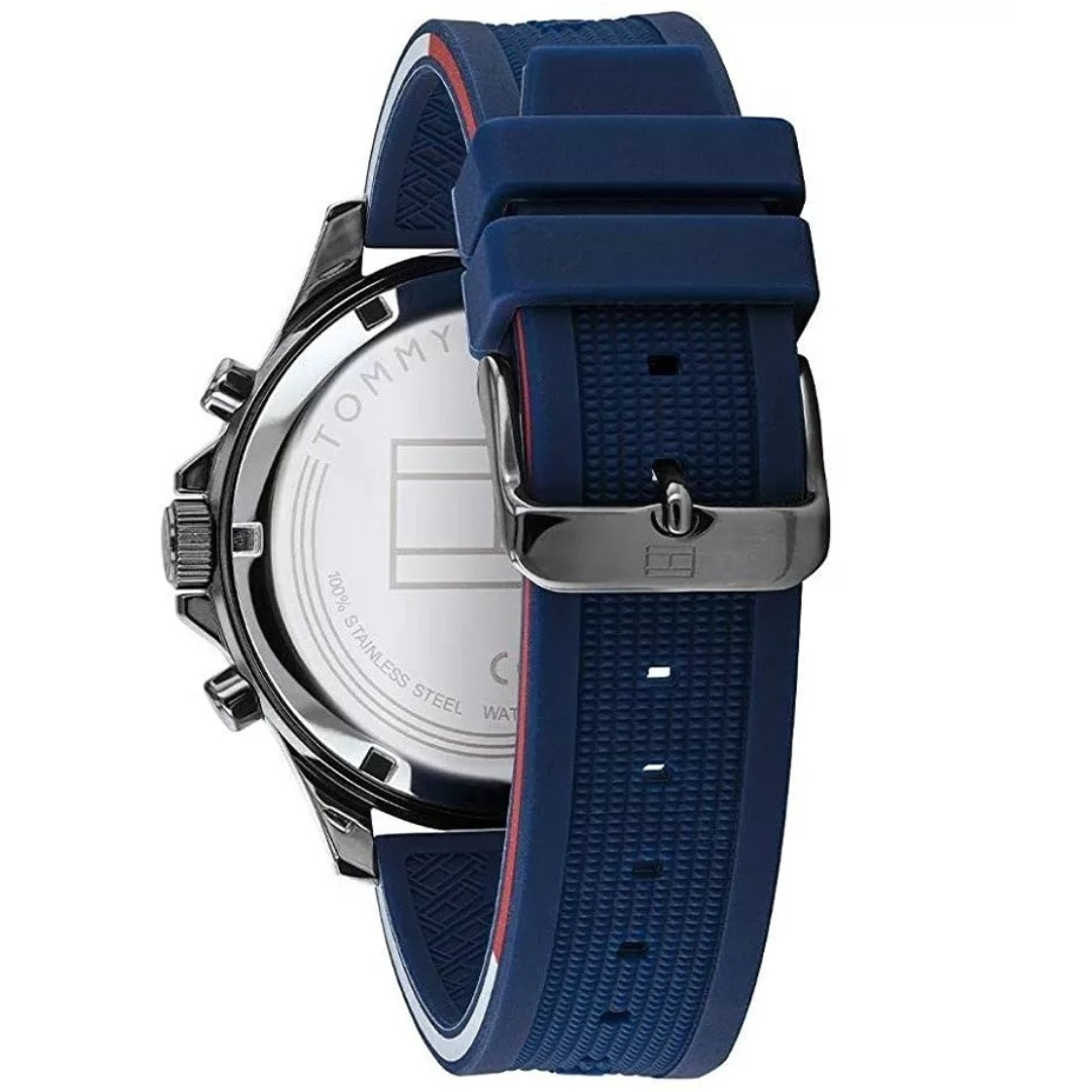 Tommy Hilfiger 1791721 Bank Men's Blue Silicone Watch
