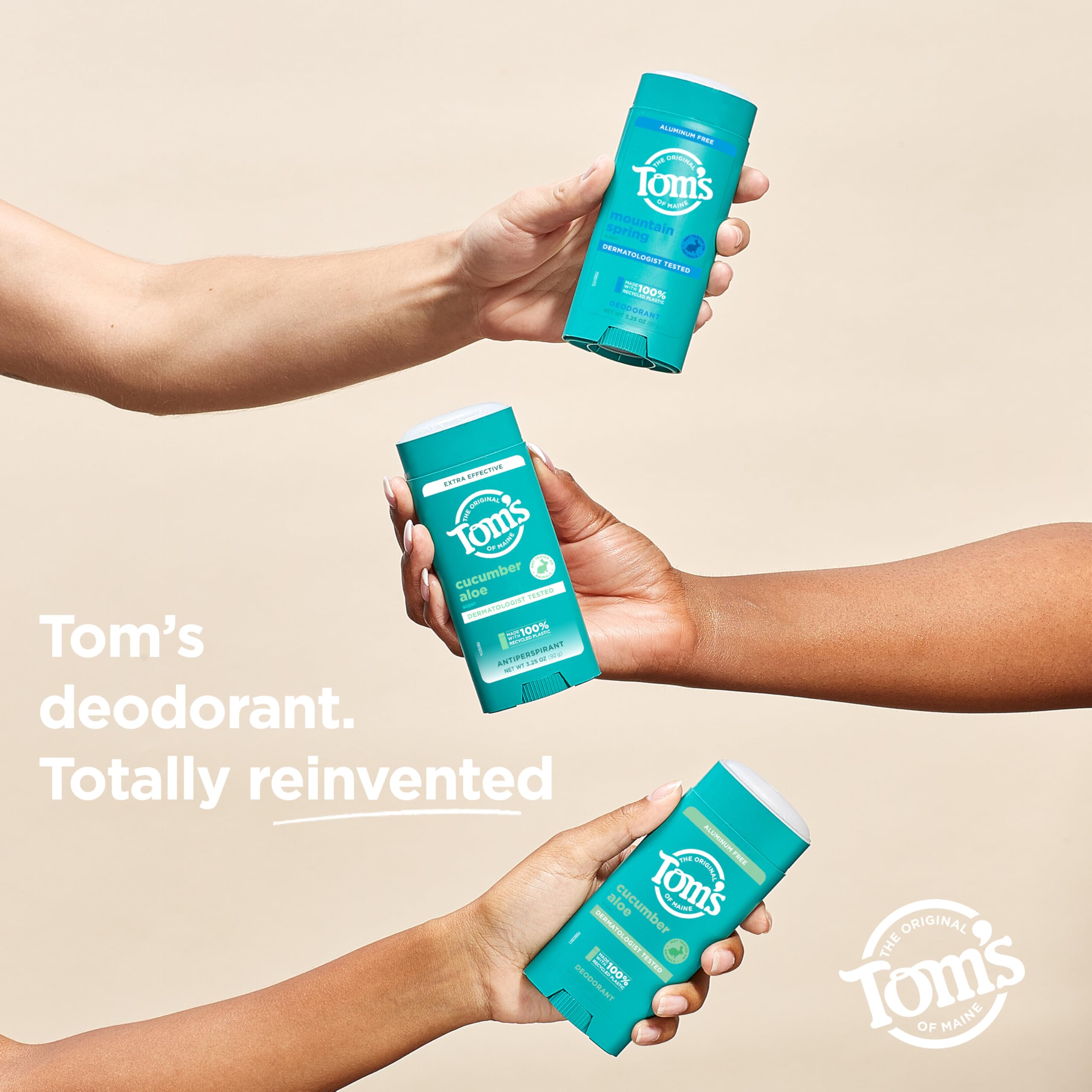 Tom’s of Maine Cucumber Aloe Antiperspirant – 48HR Protection (3.25 oz)