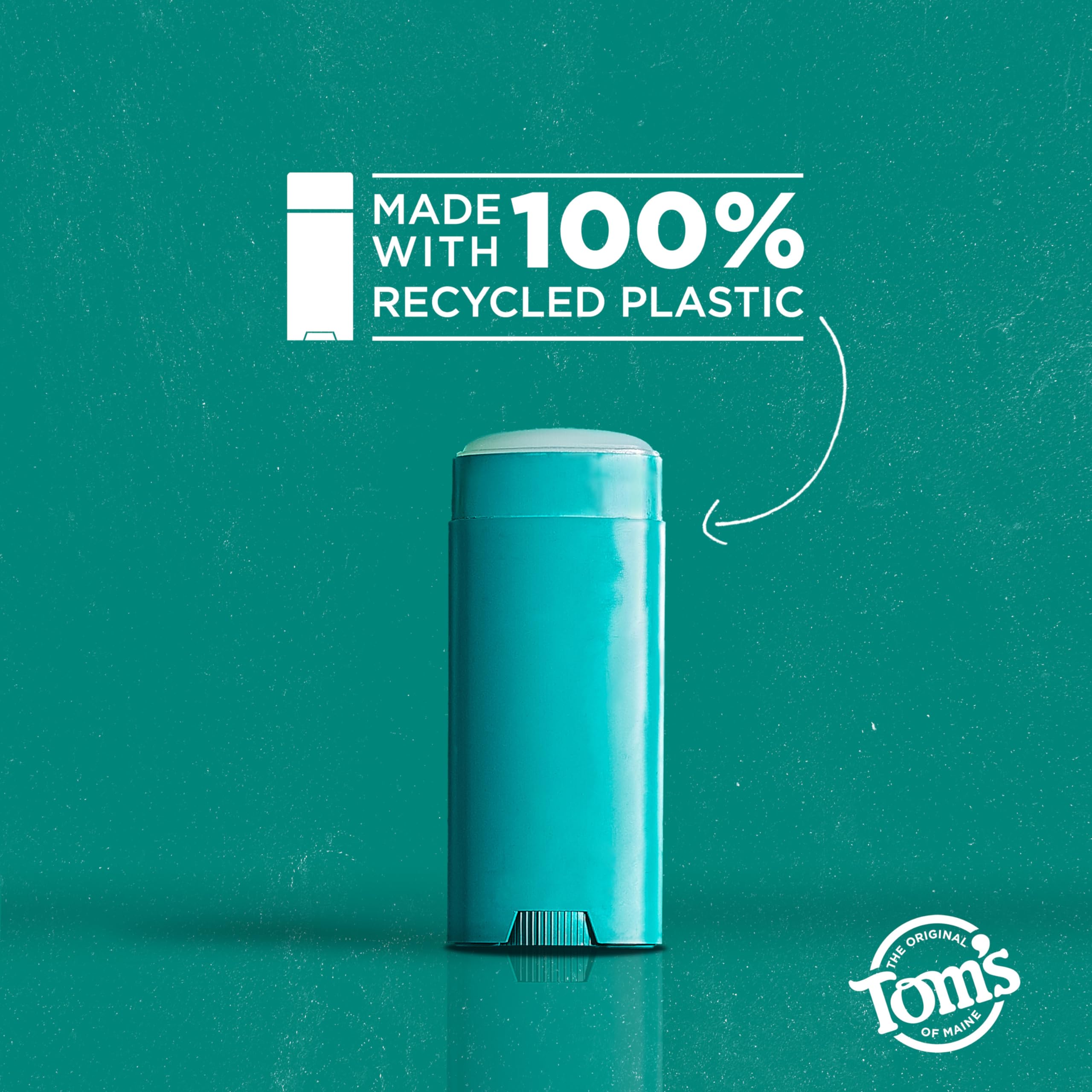 Tom’s of Maine Sandalwood Vanilla Aluminum-Free Deodorant — Goes on Clear, Odor & Wetness Protection | 3.25 oz, 2-Pack