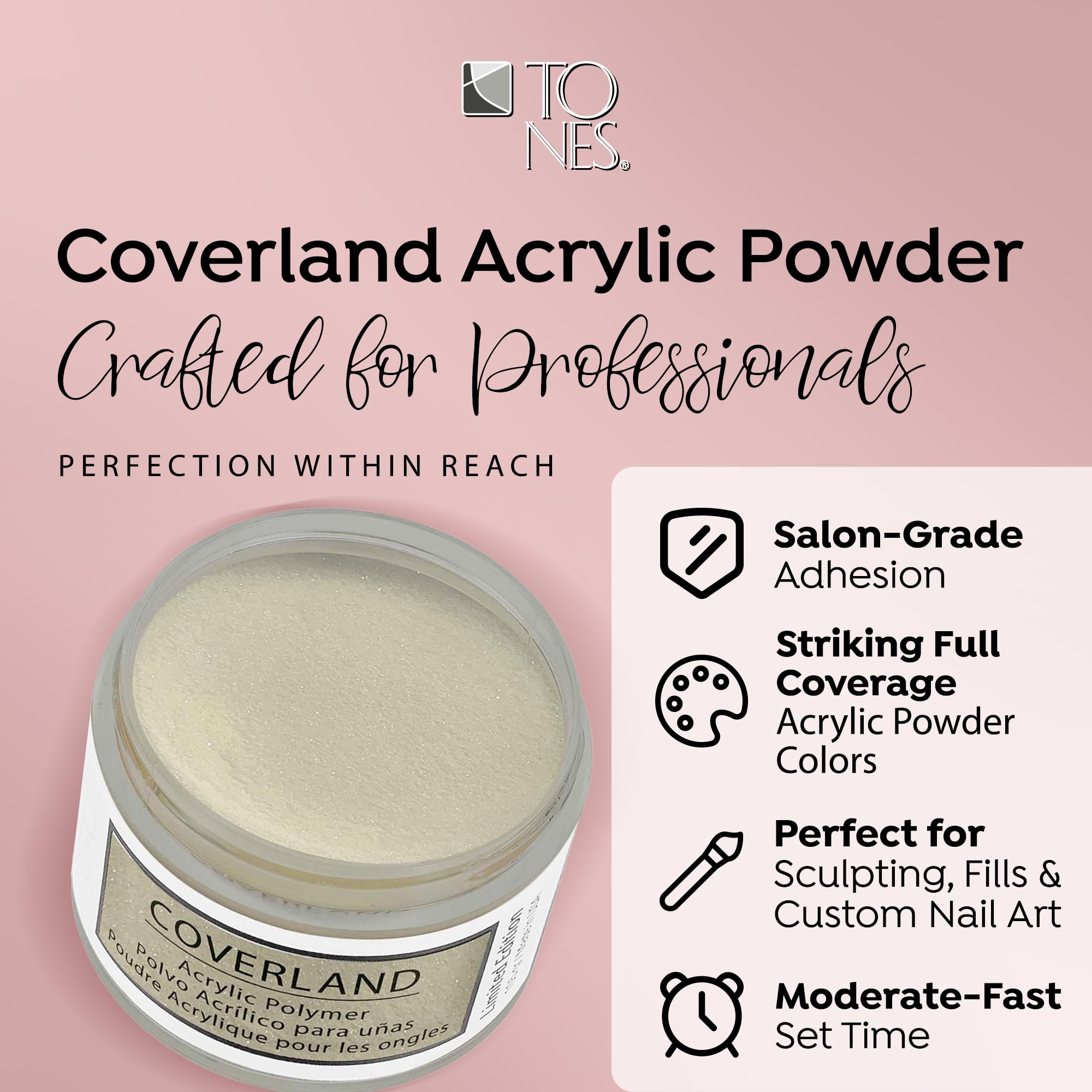 TONES Coquito Limited Edition Coverland Acrylic Nail Powder – 1.5 oz