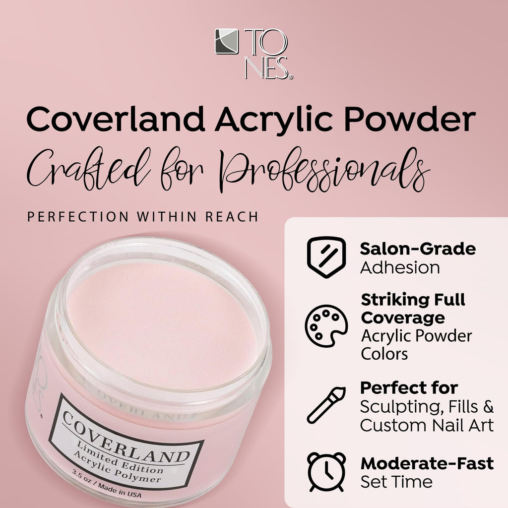 TONES Coverland Beige Babe Limited Edition Acrylic Powder – 3.5oz