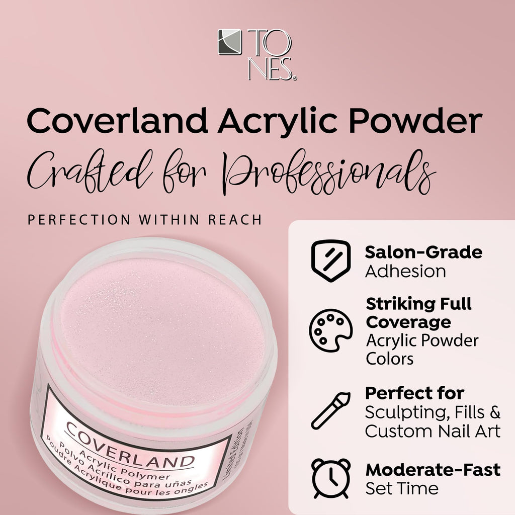 TONES Coverland Her Majesty Acrylic Powder 3.5oz | Limited Edition | Bubble-Free Finish