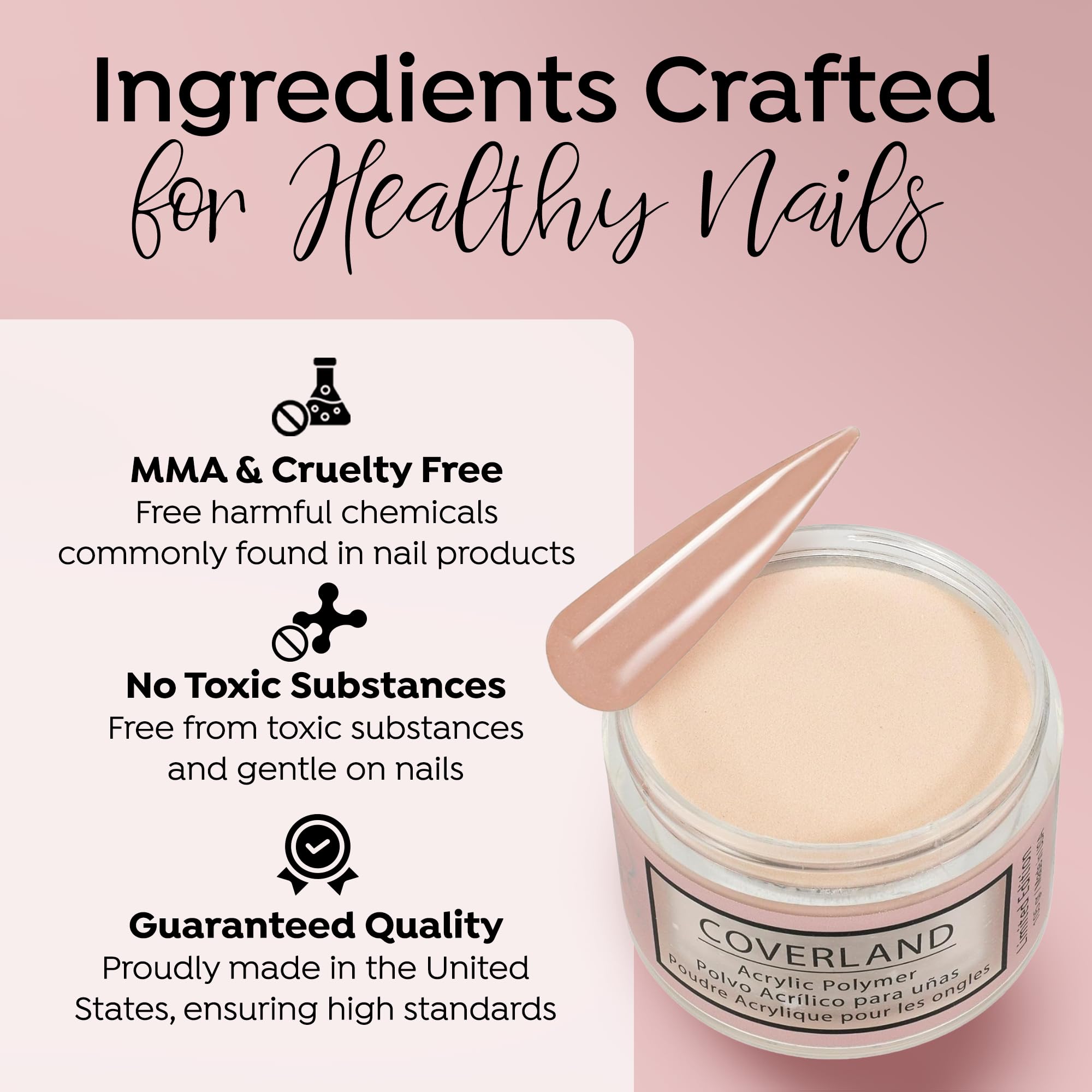 TONES Coverland Acrylic Powder 3.5oz On Fleek – Limited Edition