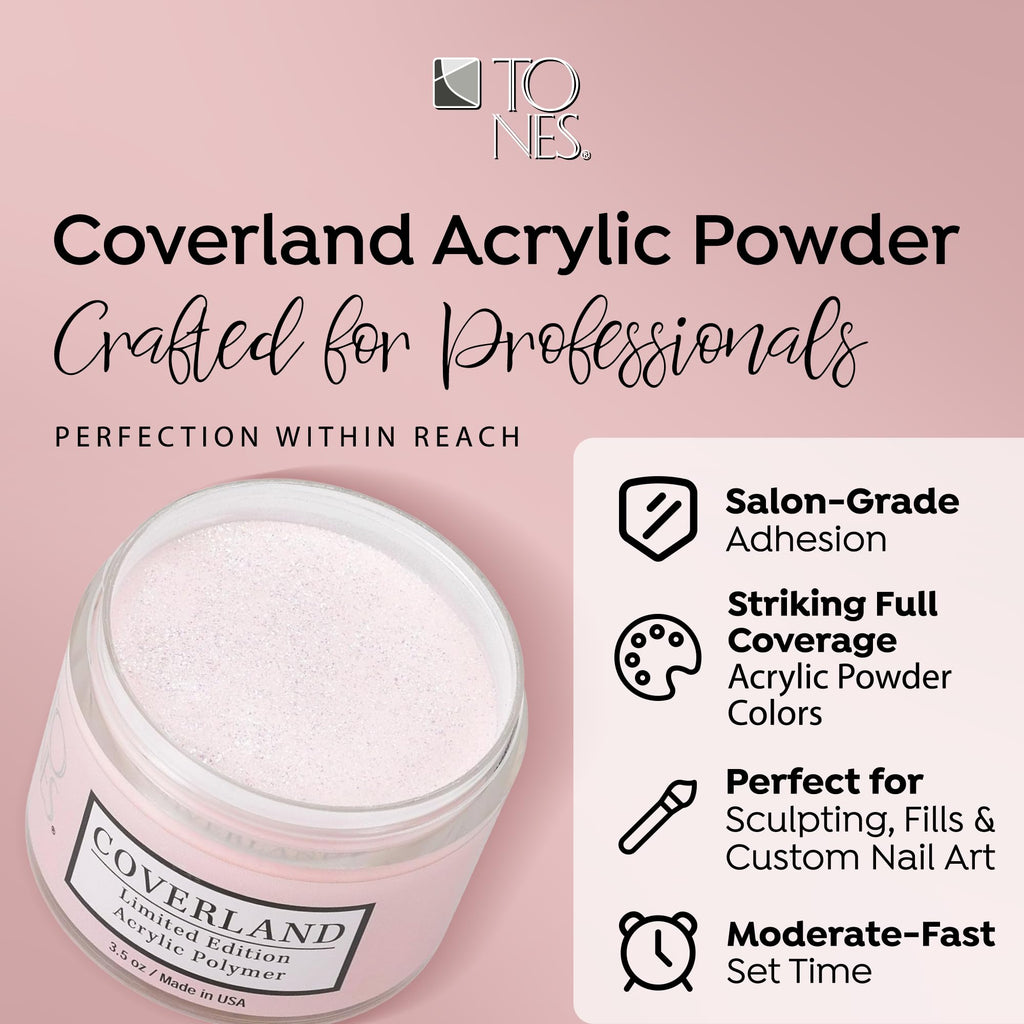 TONES Coverland Acrylic Powder Petite Goyave – Limited Edition, Long-Lasting, Bubble-Free