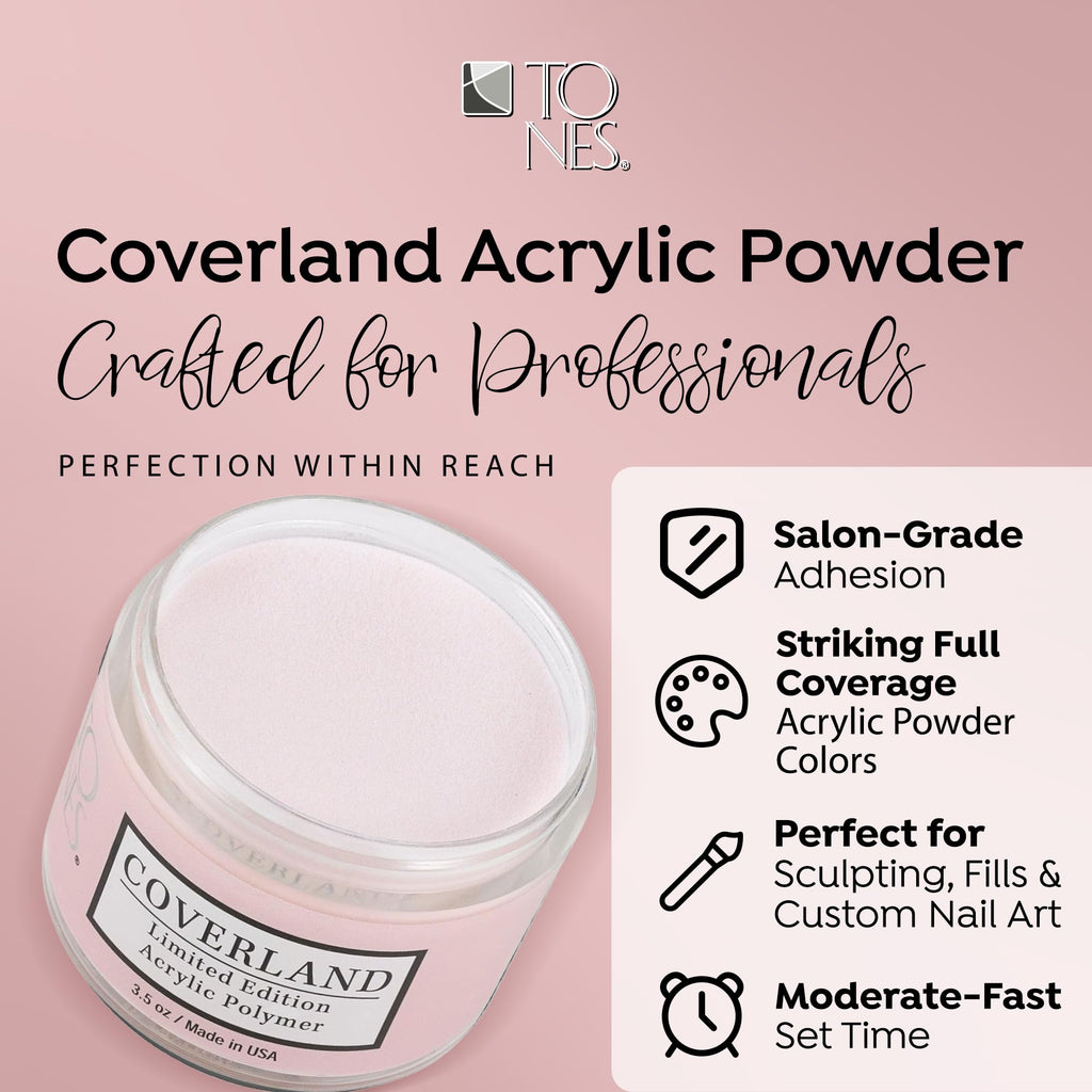 Coverland Acrylic Powder 3.5oz Tan Nude – Limited Edition | TONES