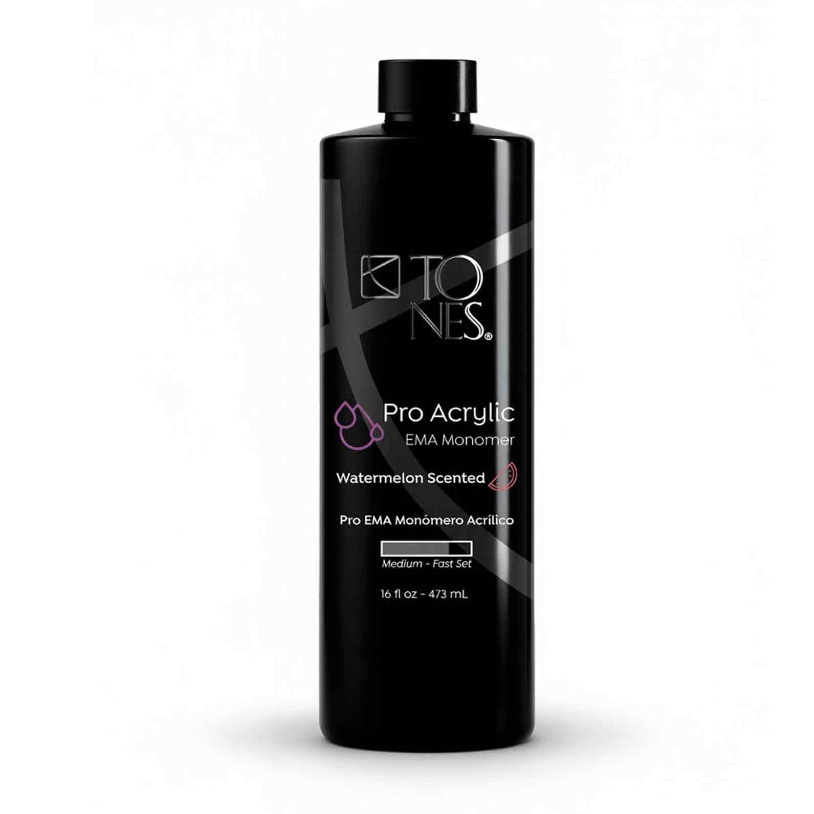 TONES Monomer Acrylic Nail Liquid – Watermelon (16 oz) MMA-Free, Self-Leveling