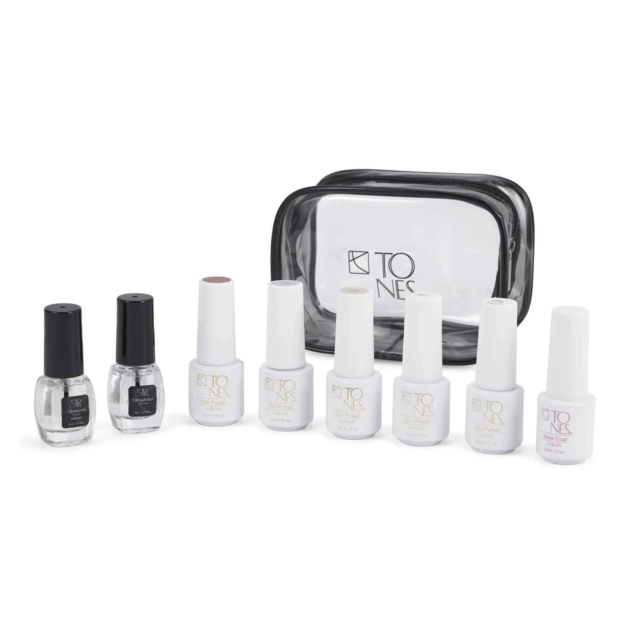 TONES Professional Gel Nail Sampler Kit – Starter Gel Polish Set