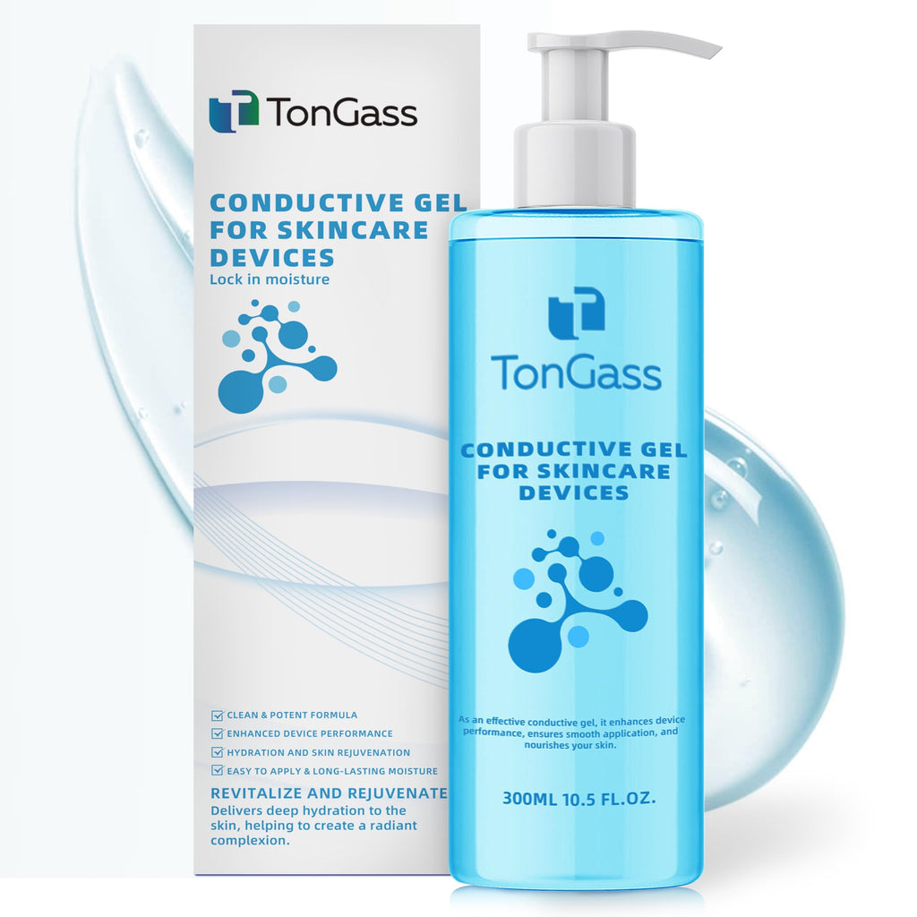 TonGass Conductive Gel for Microcurrent & LED Facial Devices | Hydrating Gel with Hyaluronic Acid & Collagen Peptides