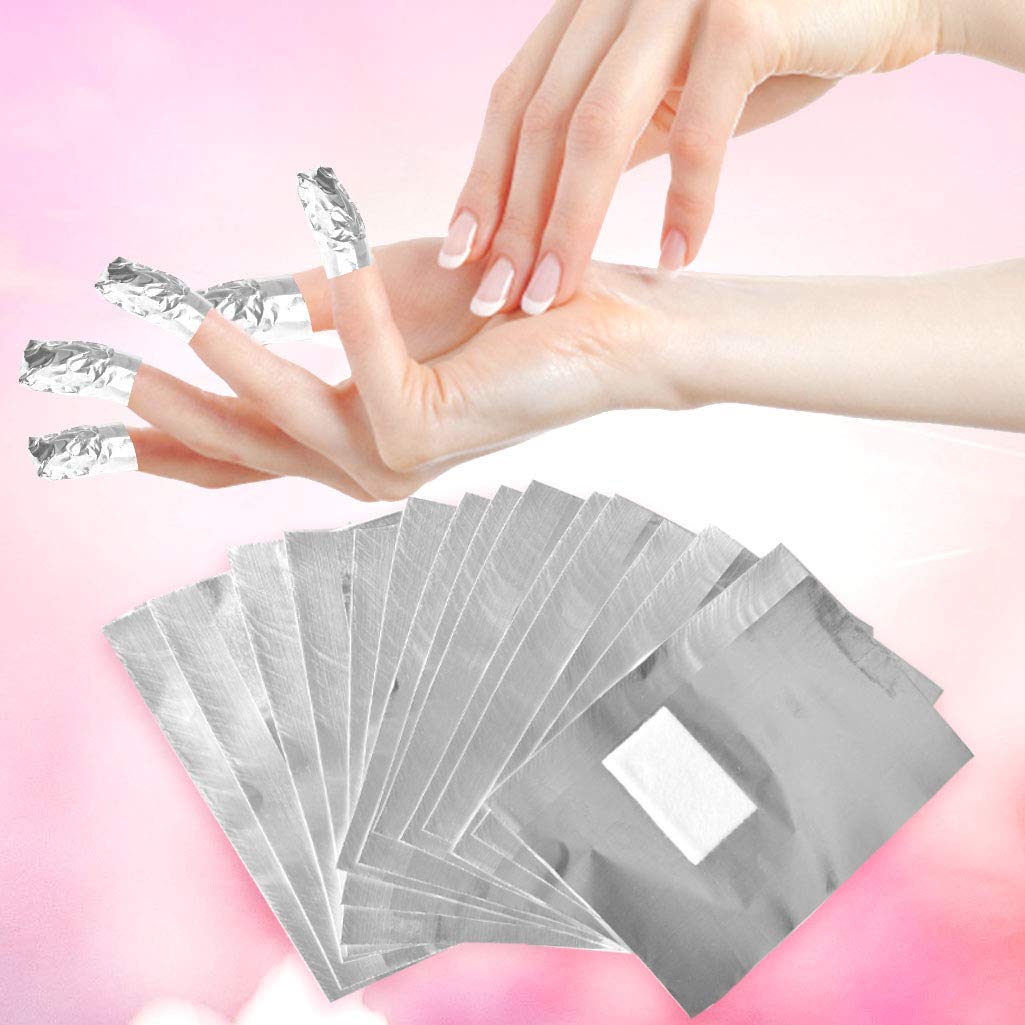 Tongcloud Nail Polish Remover Foil Wraps — Gel Polish Soak Off, 600 Pieces
