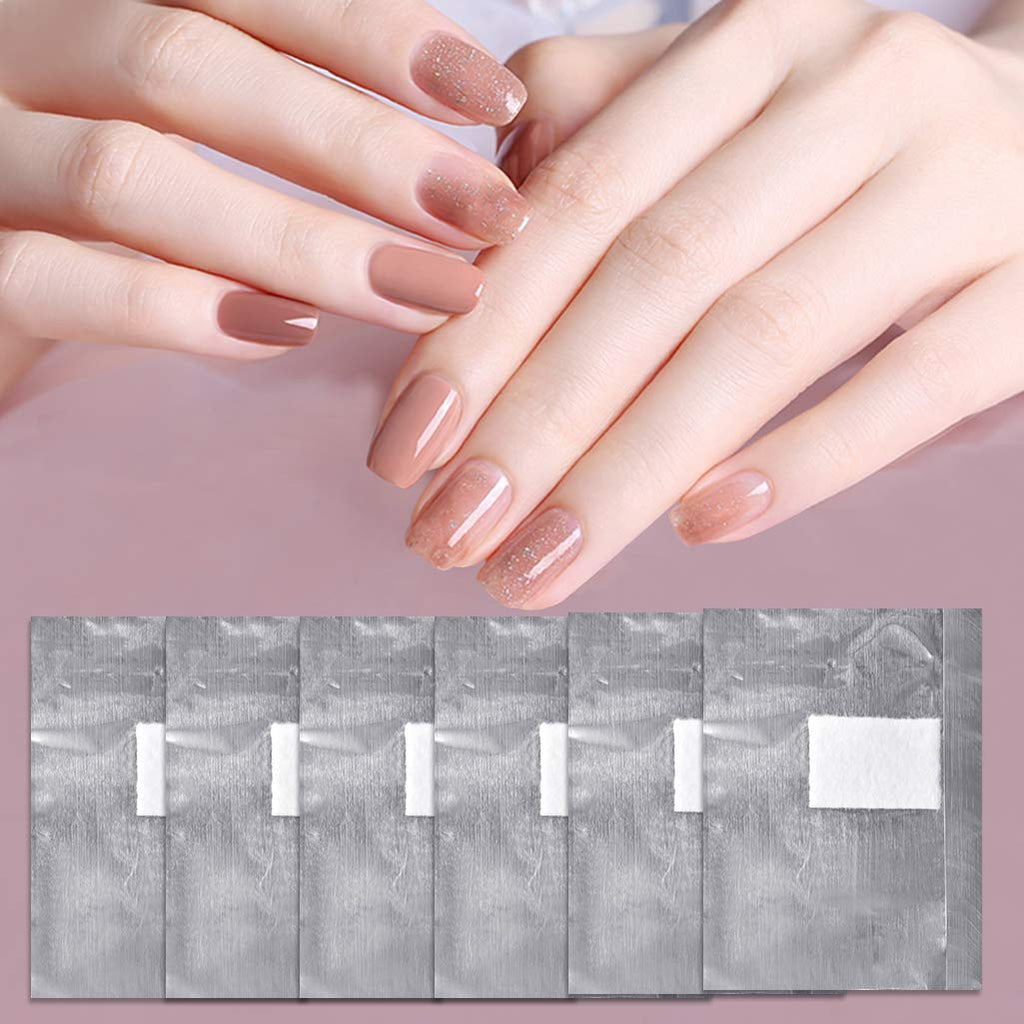 Tongcloud Nail Polish Remover Foil Wraps — Gel Polish Soak Off, 600 Pieces