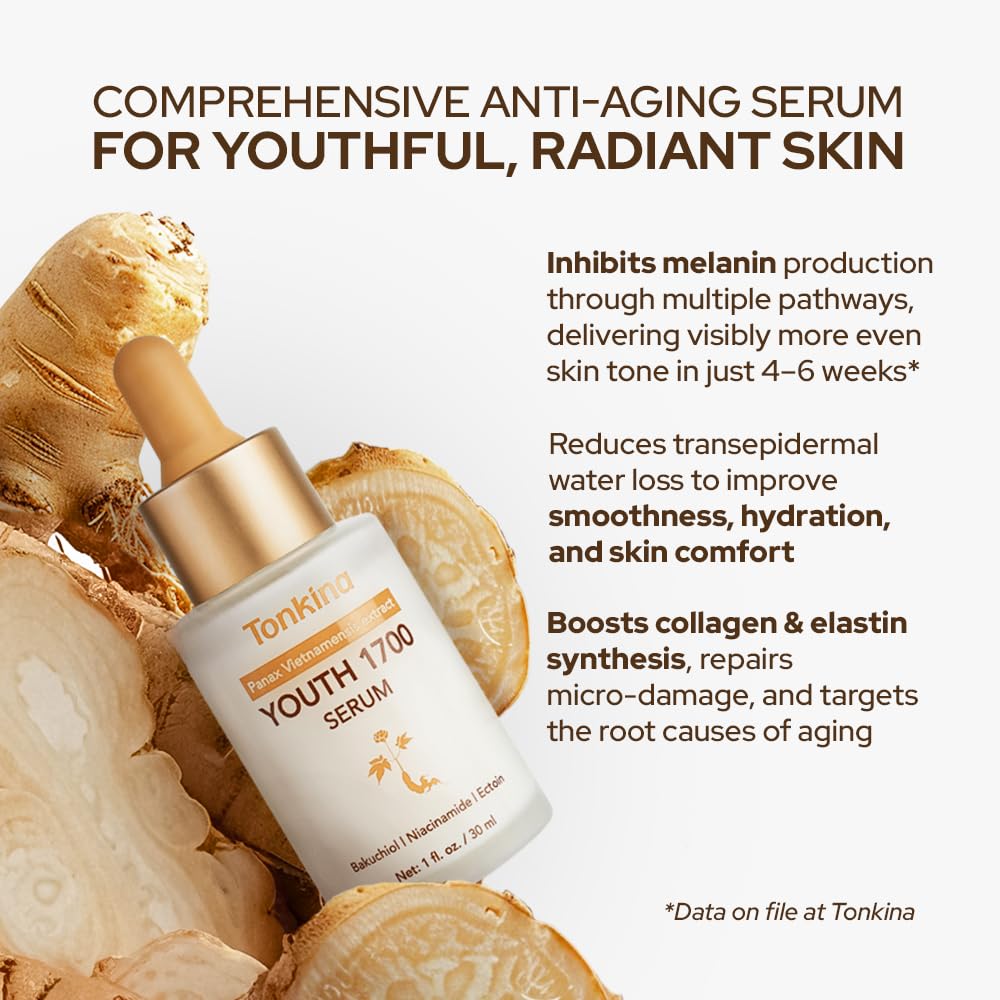 Tonkina Youth 1700 Bakuchiol Serum with Ginseng & Tranexamic Acid