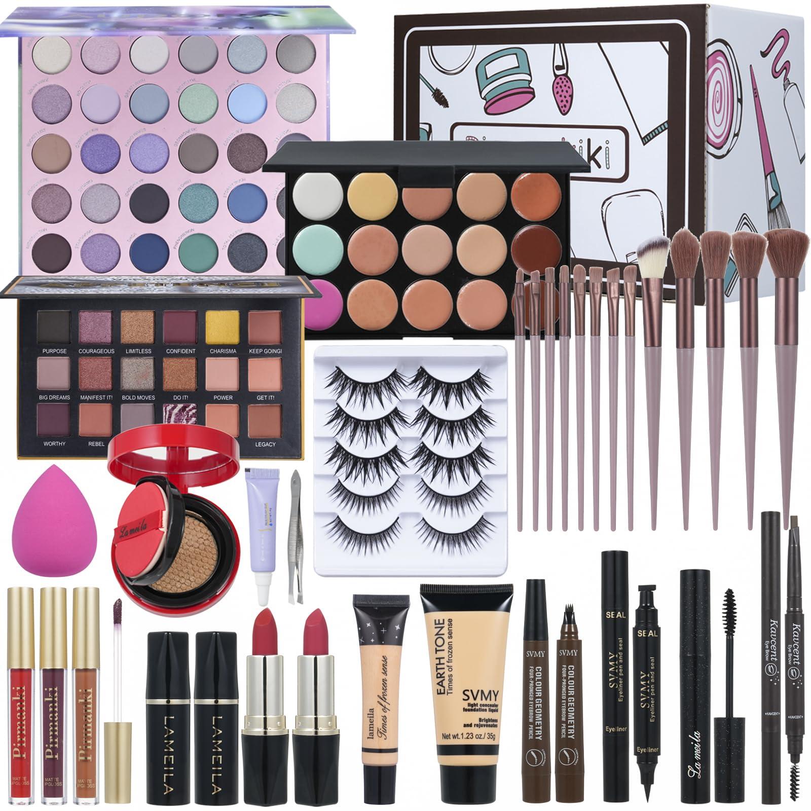 TooAemiS All-in-One Makeup Kit – Complete Travel Makeup Set for Women