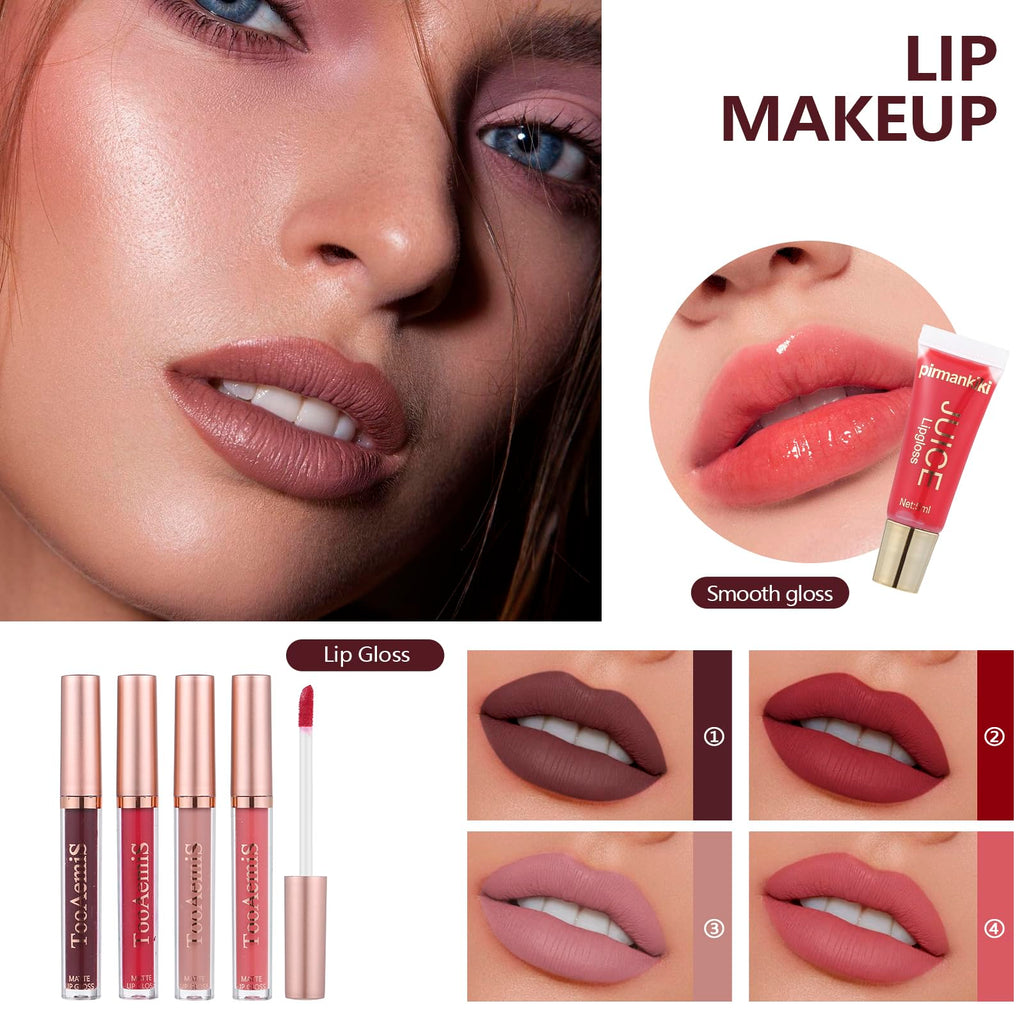 TooAemiS Makeup Kit for Women – All-in-One Pro Set (Eyeshadow, Foundation, Lipstick)