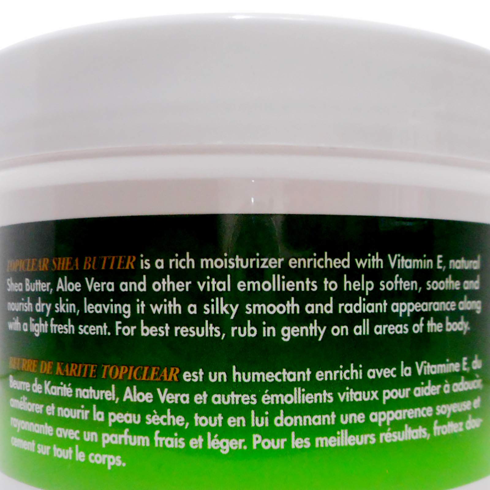 Topiclear Shea Butter Creme with Vitamin E & Aloe Vera – 18 oz