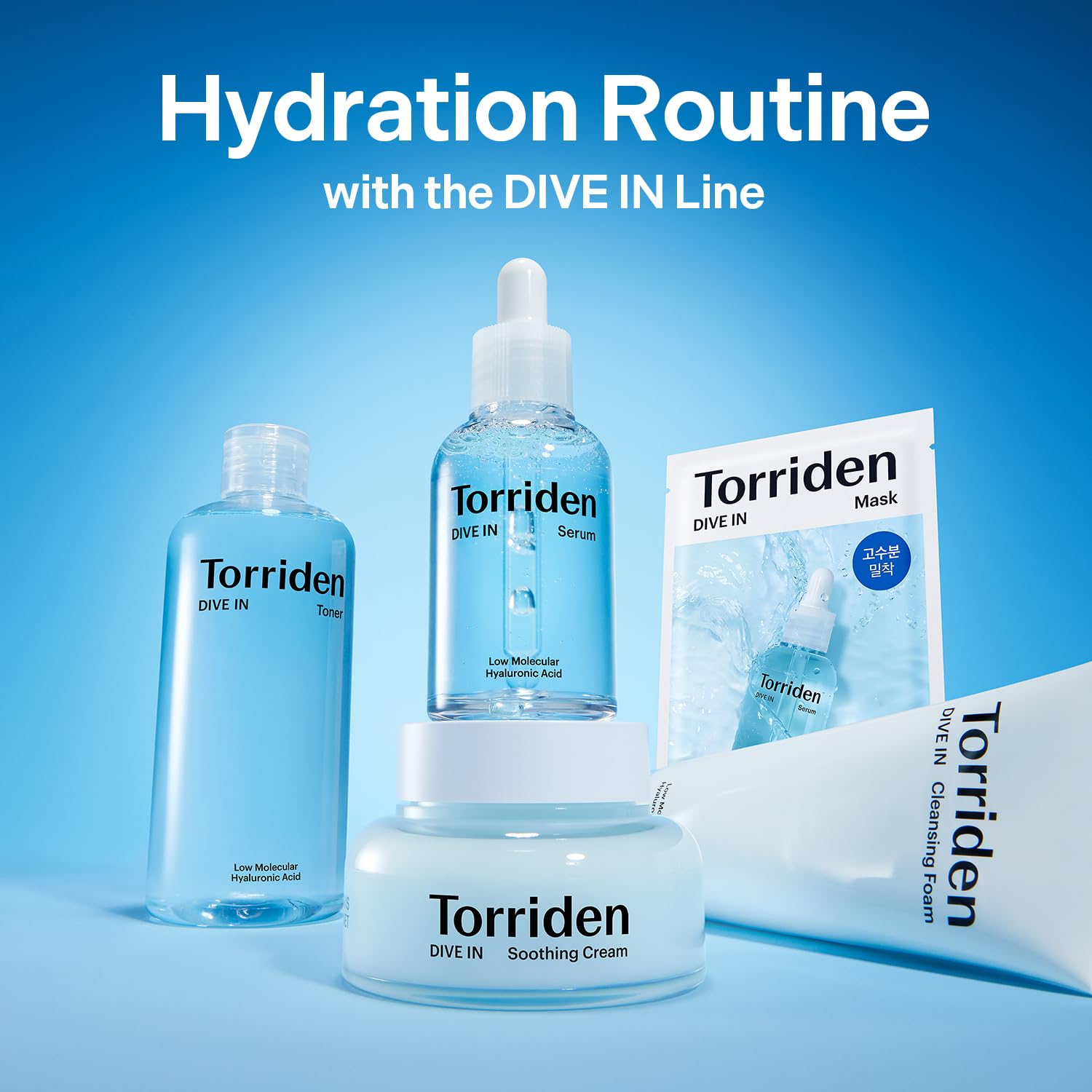 Torriden DIVE IN Hyaluronic Acid Serum 50ml x 2 | Deep Hydration & Glow